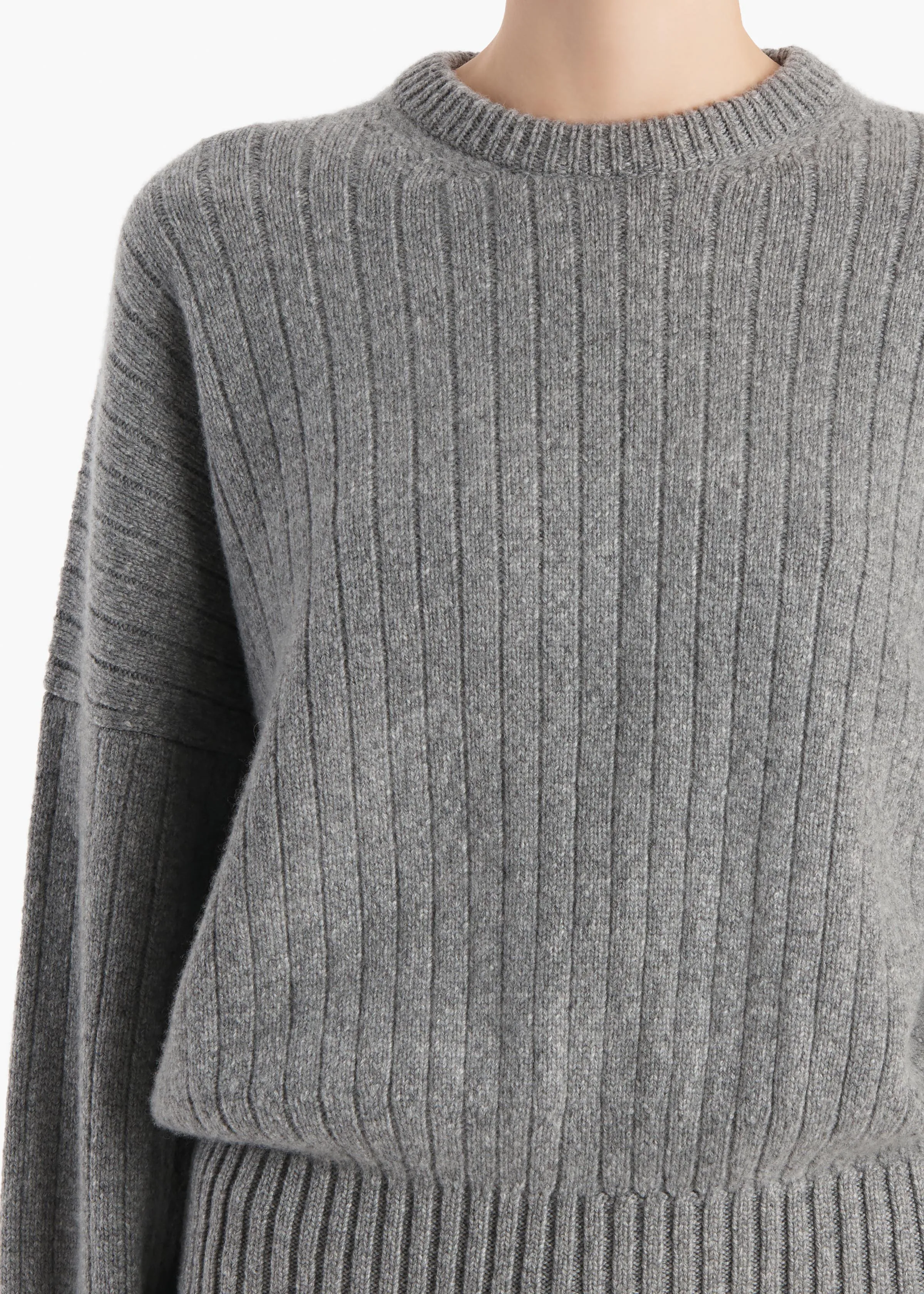 Lennox Sweater in Fog sold by KHAITE product image thumbnail 5