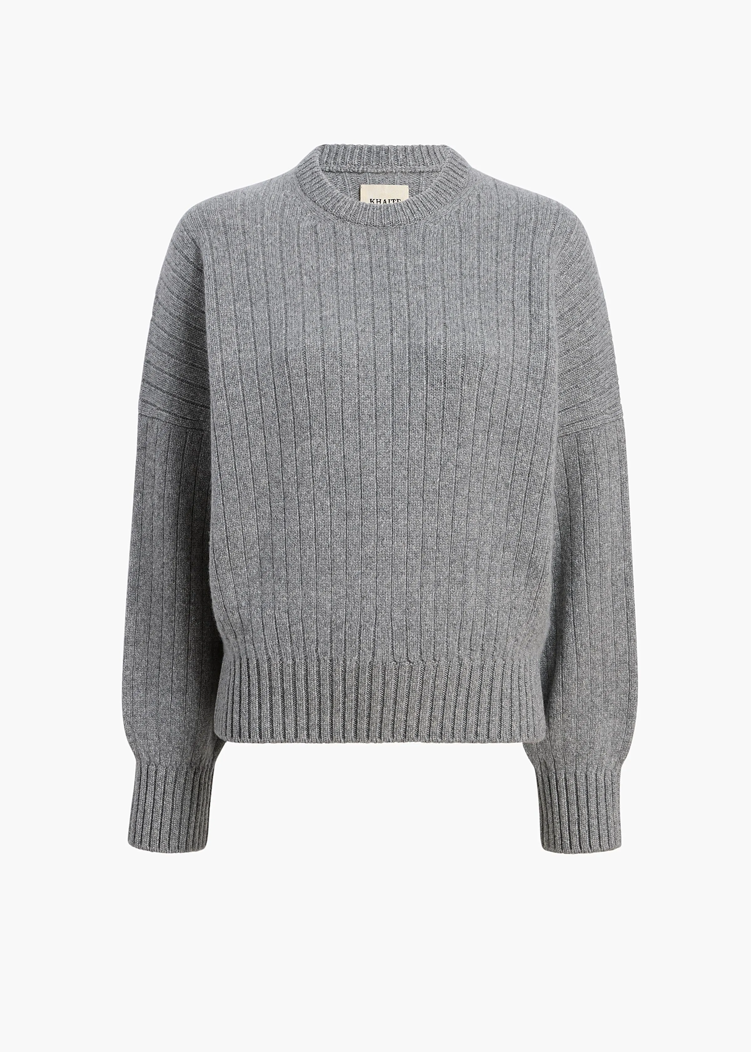 Lennox Sweater in Fog sold by KHAITE