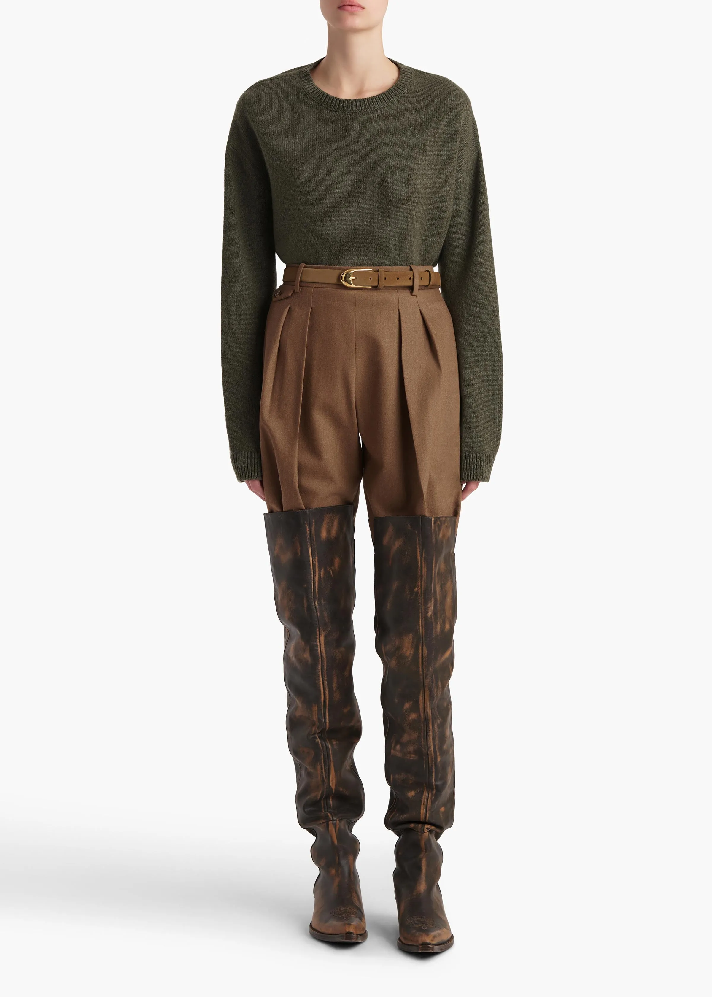 Milo Sweater in Pine sold by KHAITE product image thumbnail 2