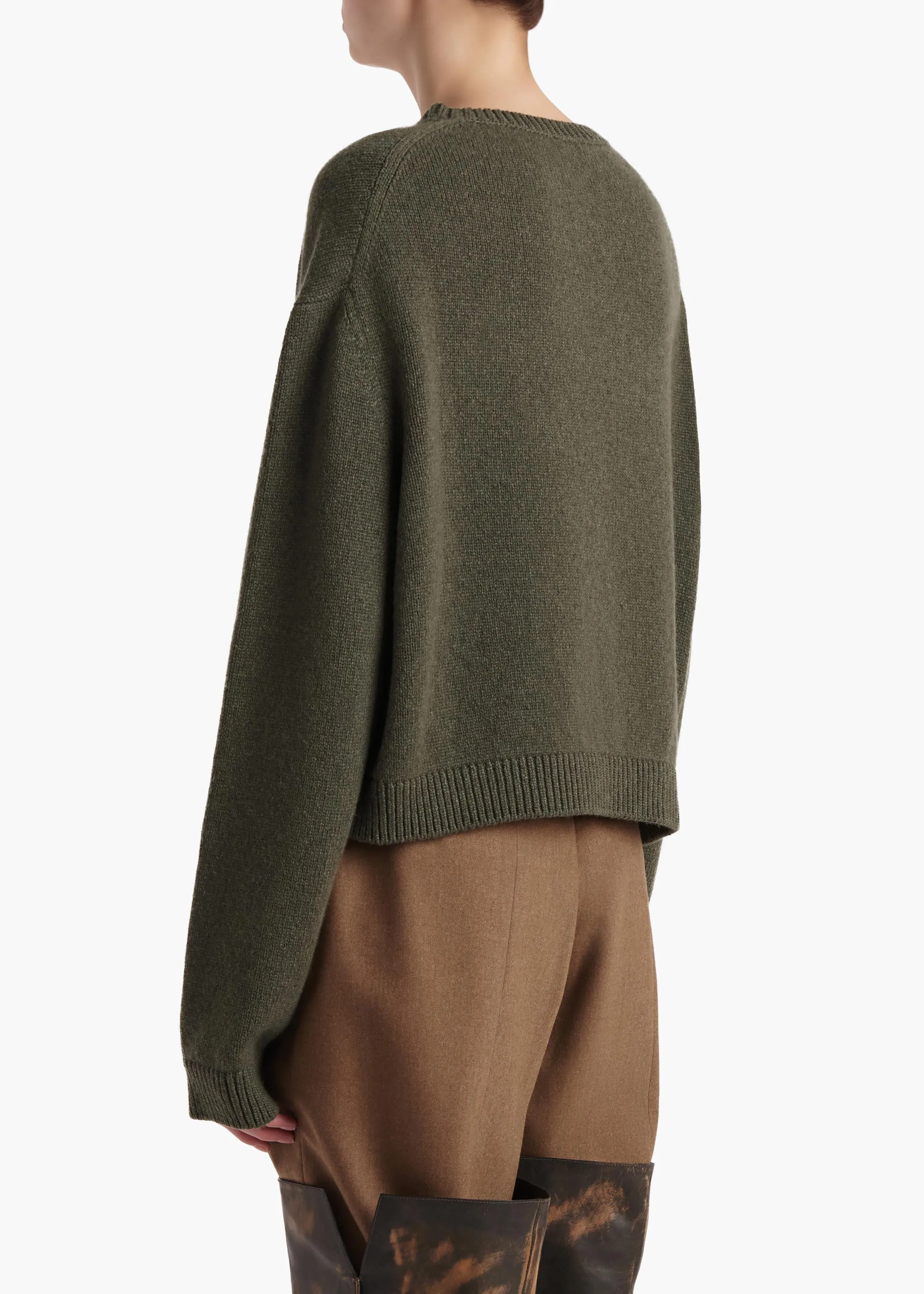 Milo Sweater in Pine sold by KHAITE product image thumbnail 4