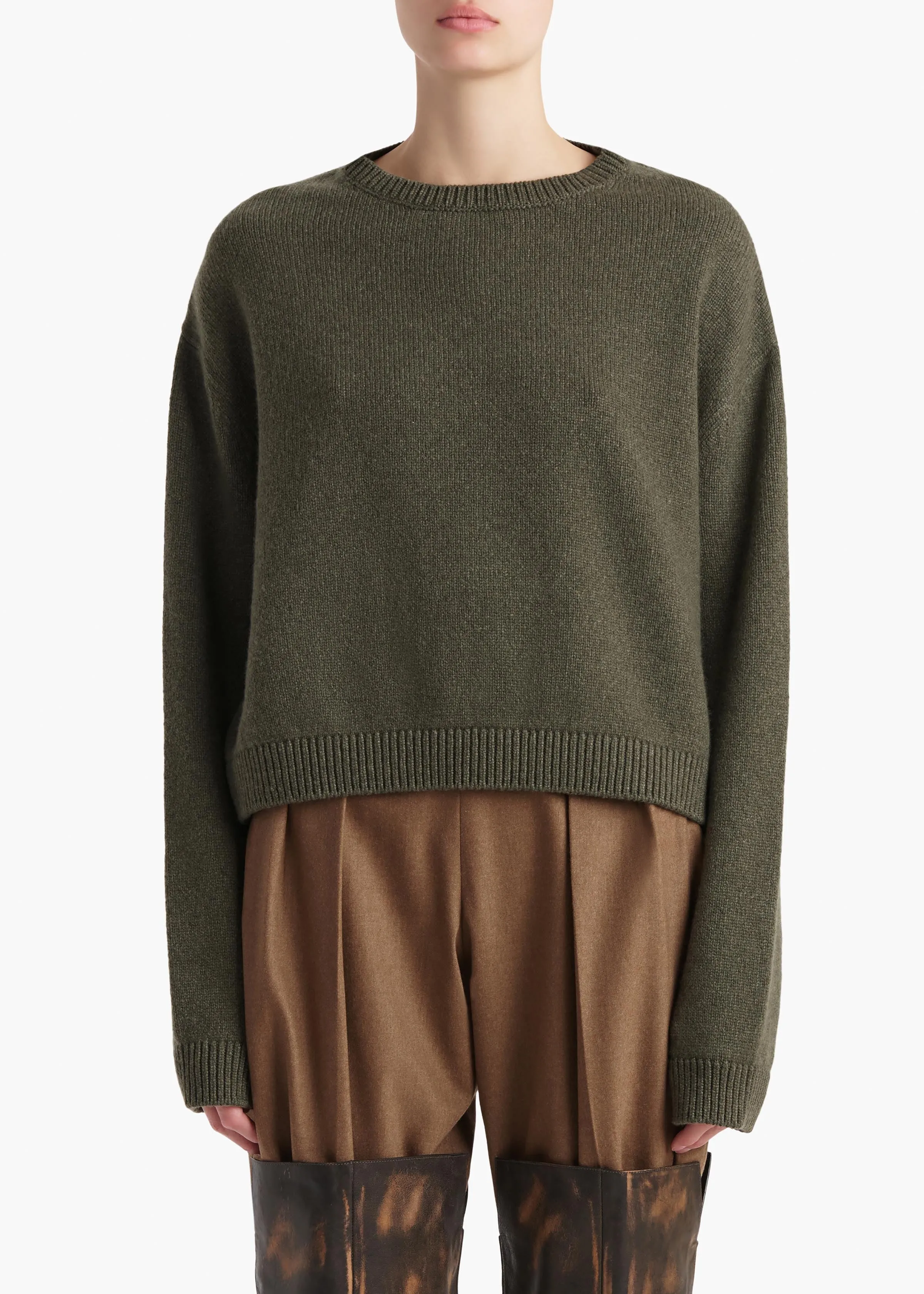 Milo Sweater in Pine sold by KHAITE product image thumbnail 3