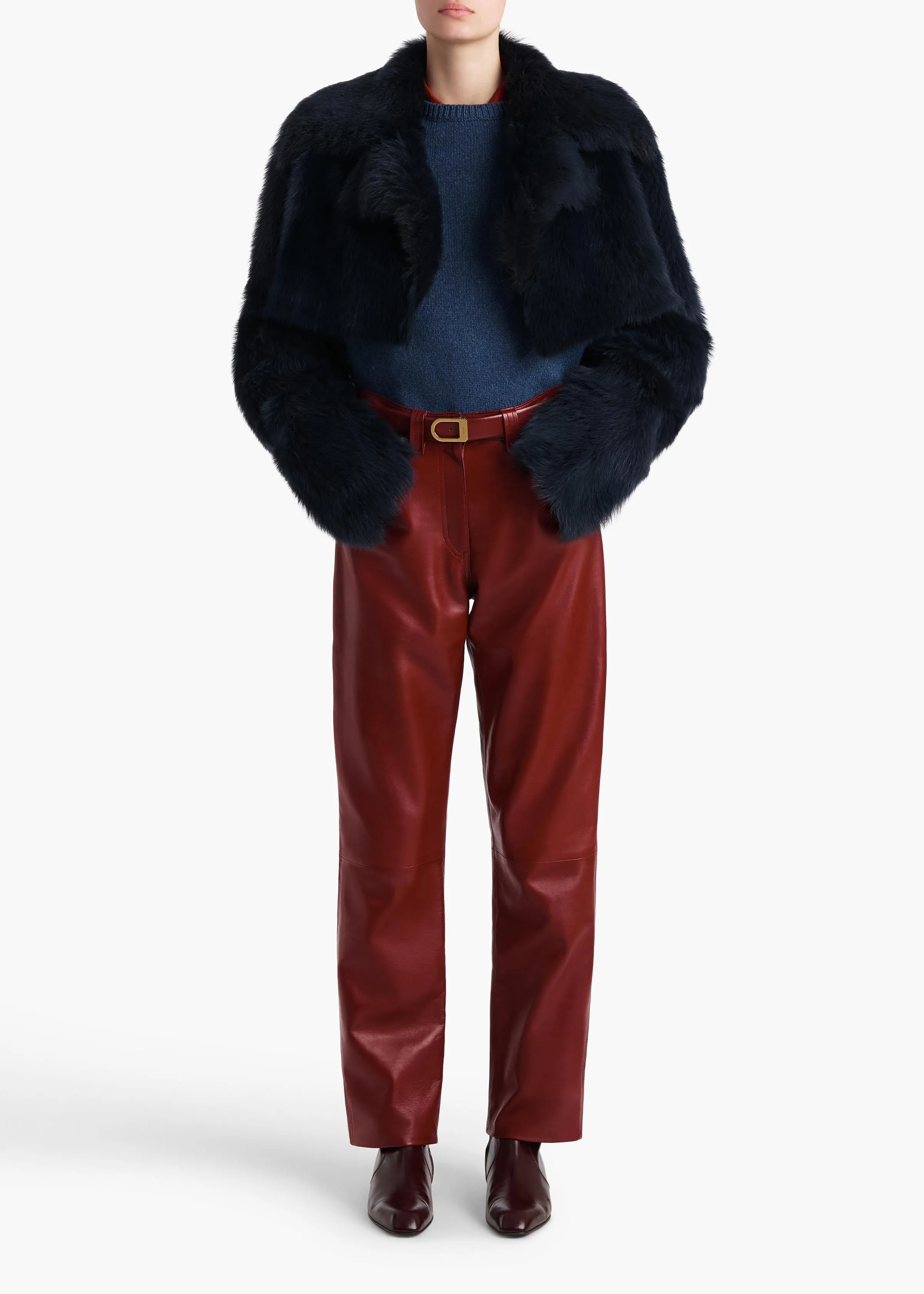 Milo Sweater in Indigo sold by KHAITE product image thumbnail 3