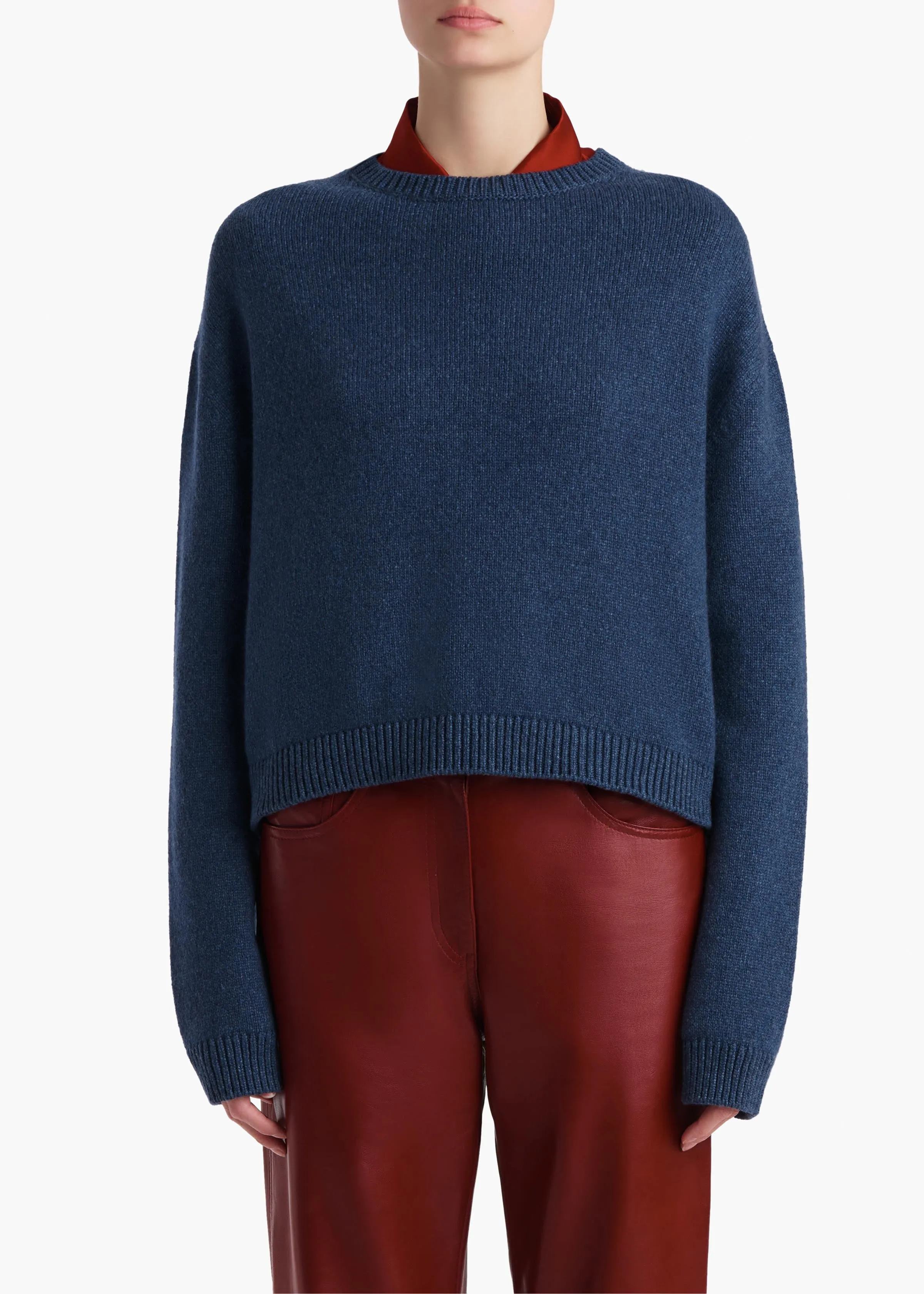 Milo Sweater in Indigo sold by KHAITE product image thumbnail 2