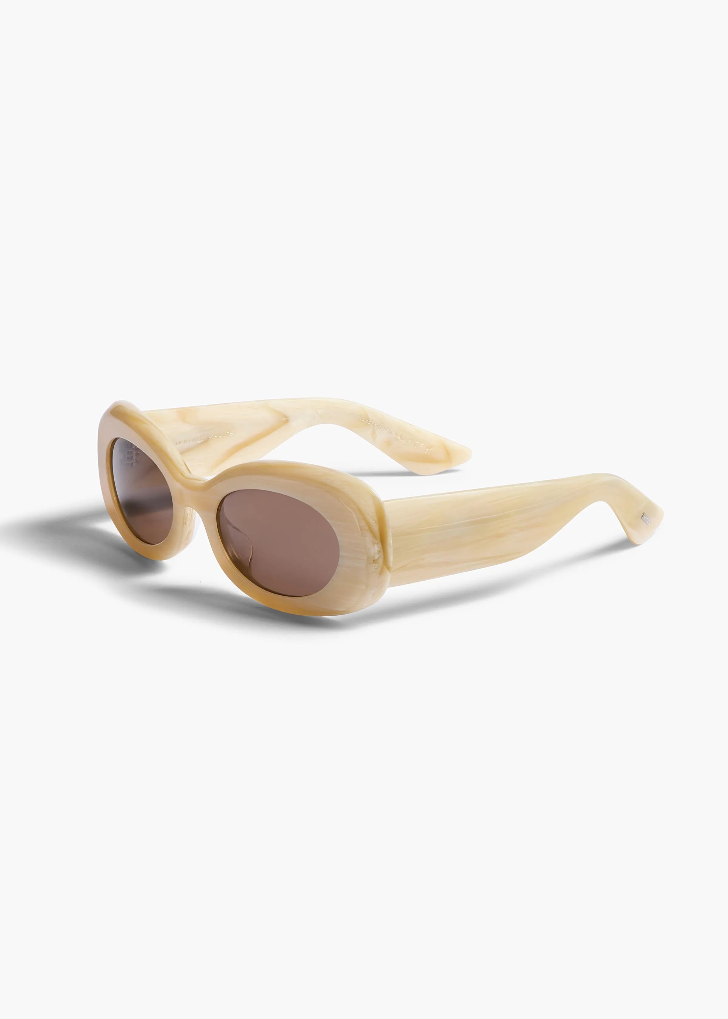 KHAITE x Oliver Peoples 1992C in Beige Silk and Brown sold by KHAITE product image thumbnail 3