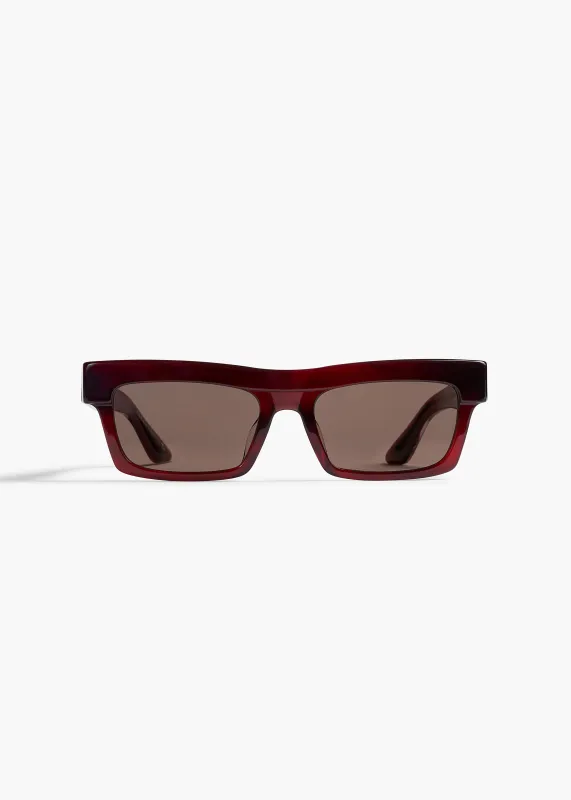 KHAITE x Oliver Peoples 1992C in Bordeaux Bark and Brown sold by KHAITE