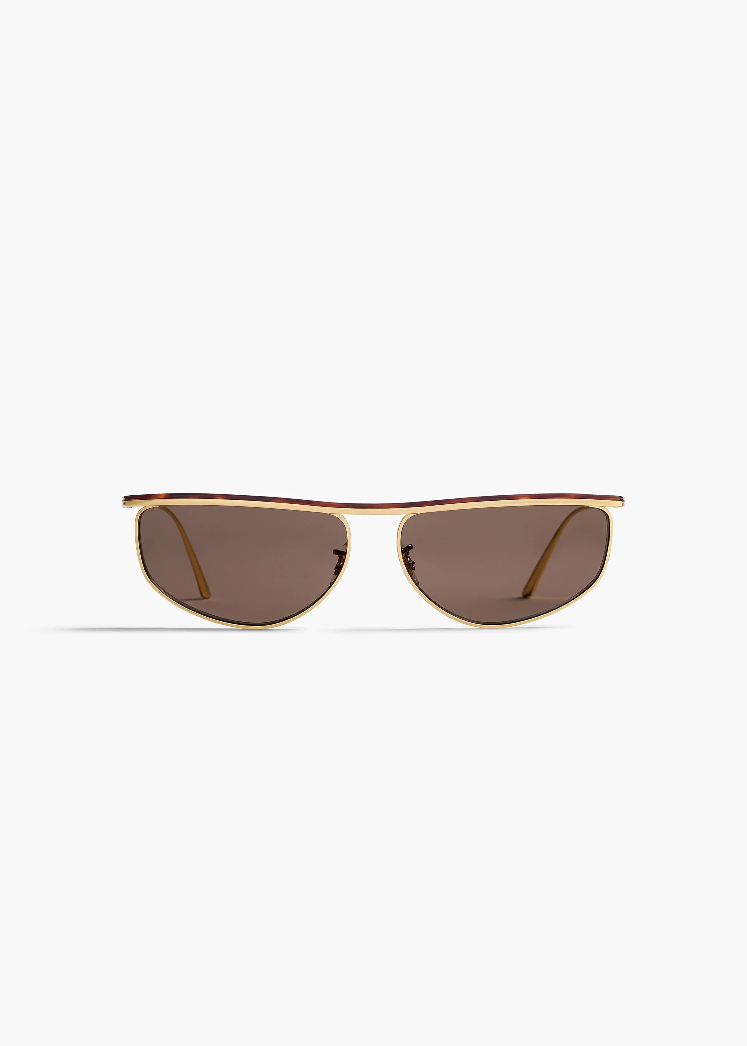 KHAITE x Oliver Peoples 1986C in Gold and Brown sold by KHAITE