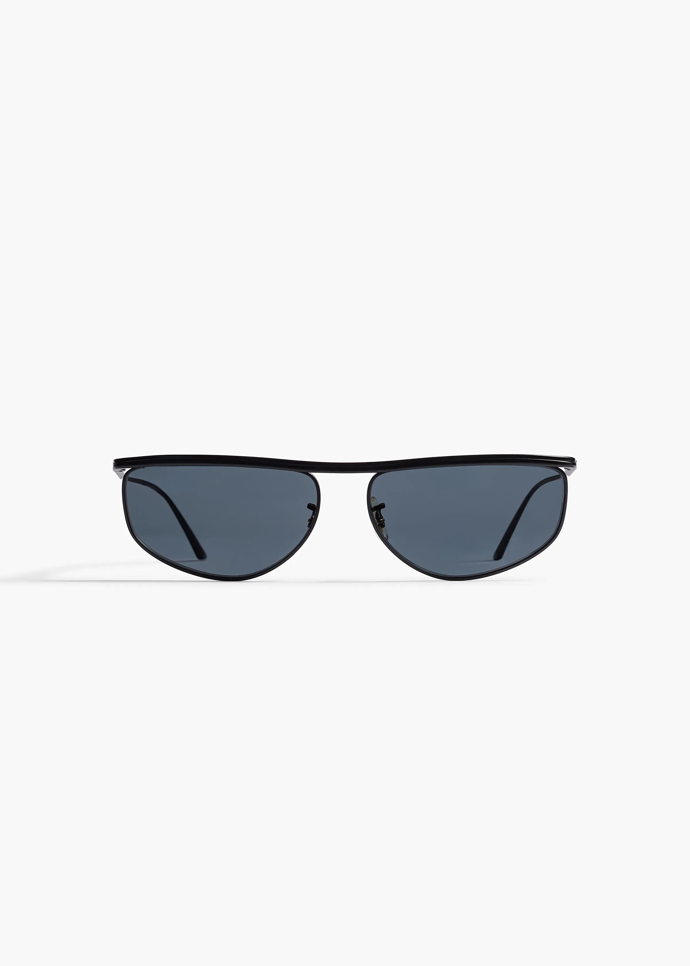 KHAITE x Oliver Peoples 1986C in Matte Black and Grey sold by KHAITE