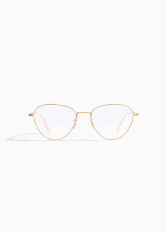 KHAITE x Oliver Peoples 1991RX in Gold sold by KHAITE