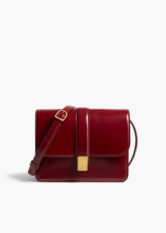Blake Crossbody Bag in Oxblood Leather sold by KHAITE