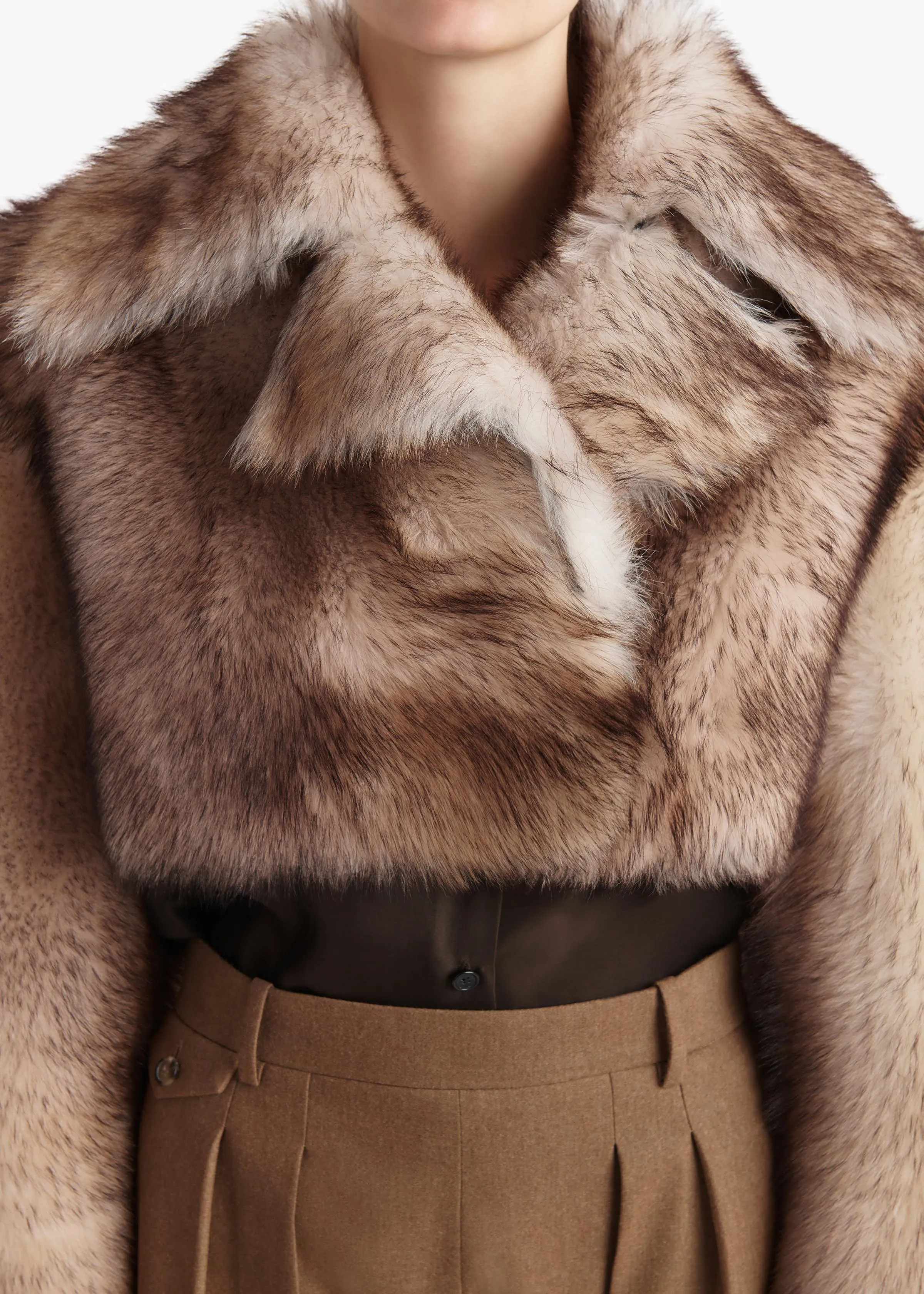 Stallone Shearling Jacket in Natural sold by KHAITE product image thumbnail 5