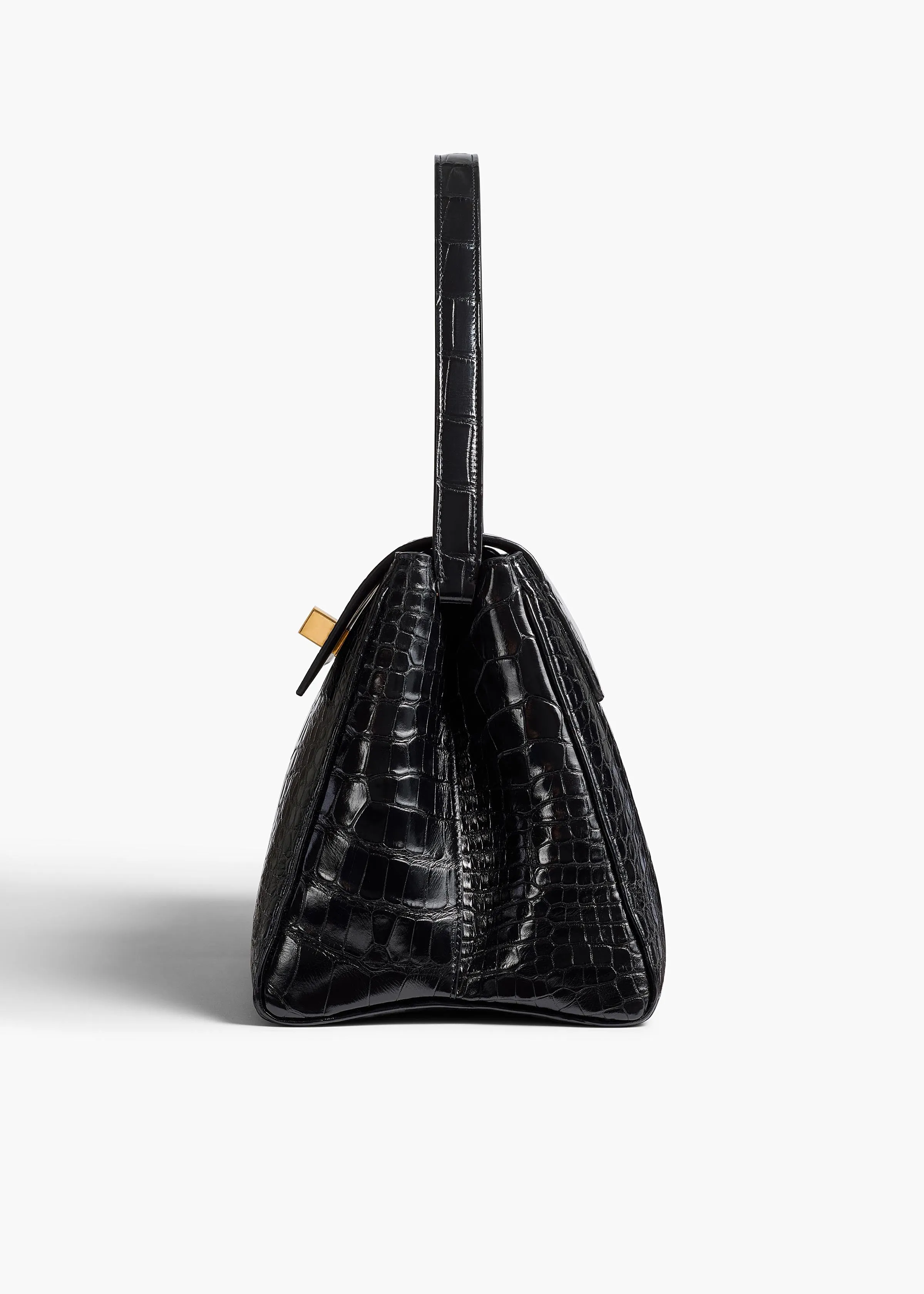 Audrey Top Handle Bag in Black Alligator sold by KHAITE product image thumbnail 3