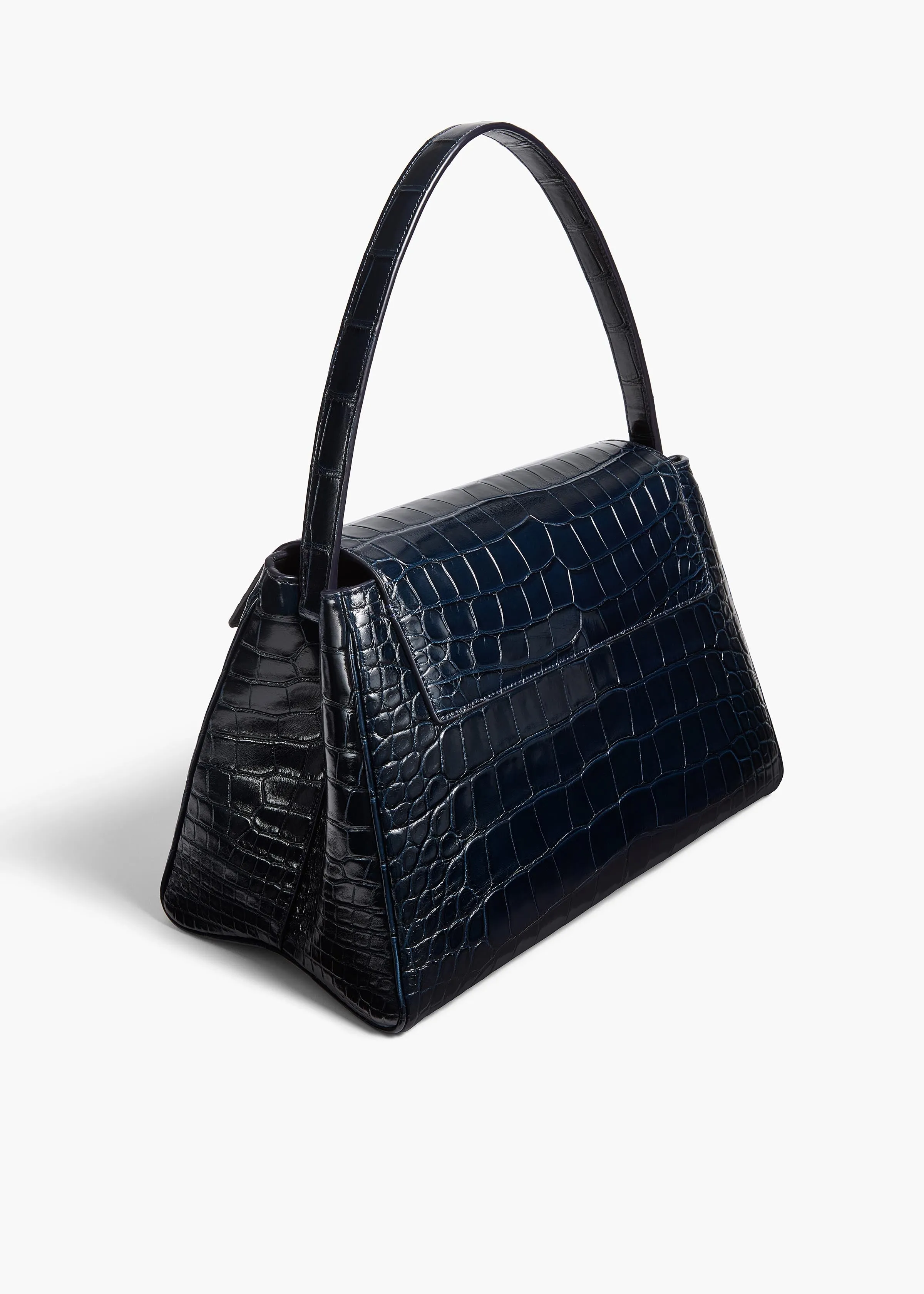 Audrey Top Handle Bag in Midnight Alligator sold by KHAITE product image thumbnail 2