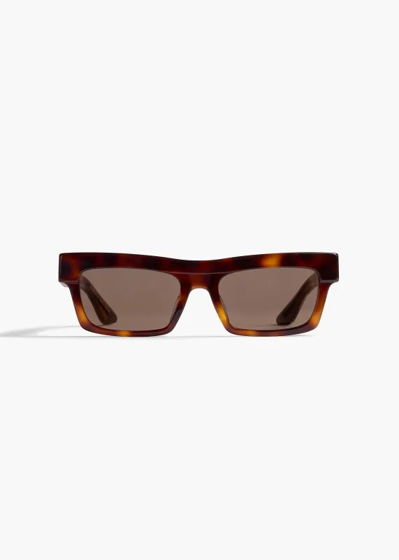KHAITE x Oliver Peoples 1985C in Dark Mahogany and Brown sold by KHAITE