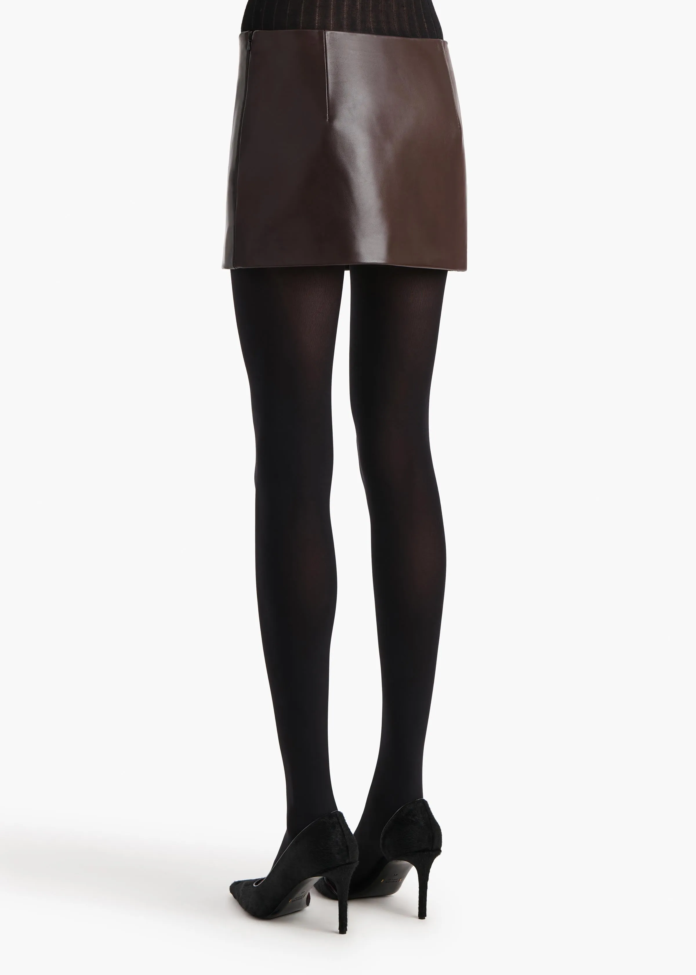 Jett Skirt in Mud Leather sold by KHAITE product image thumbnail 4