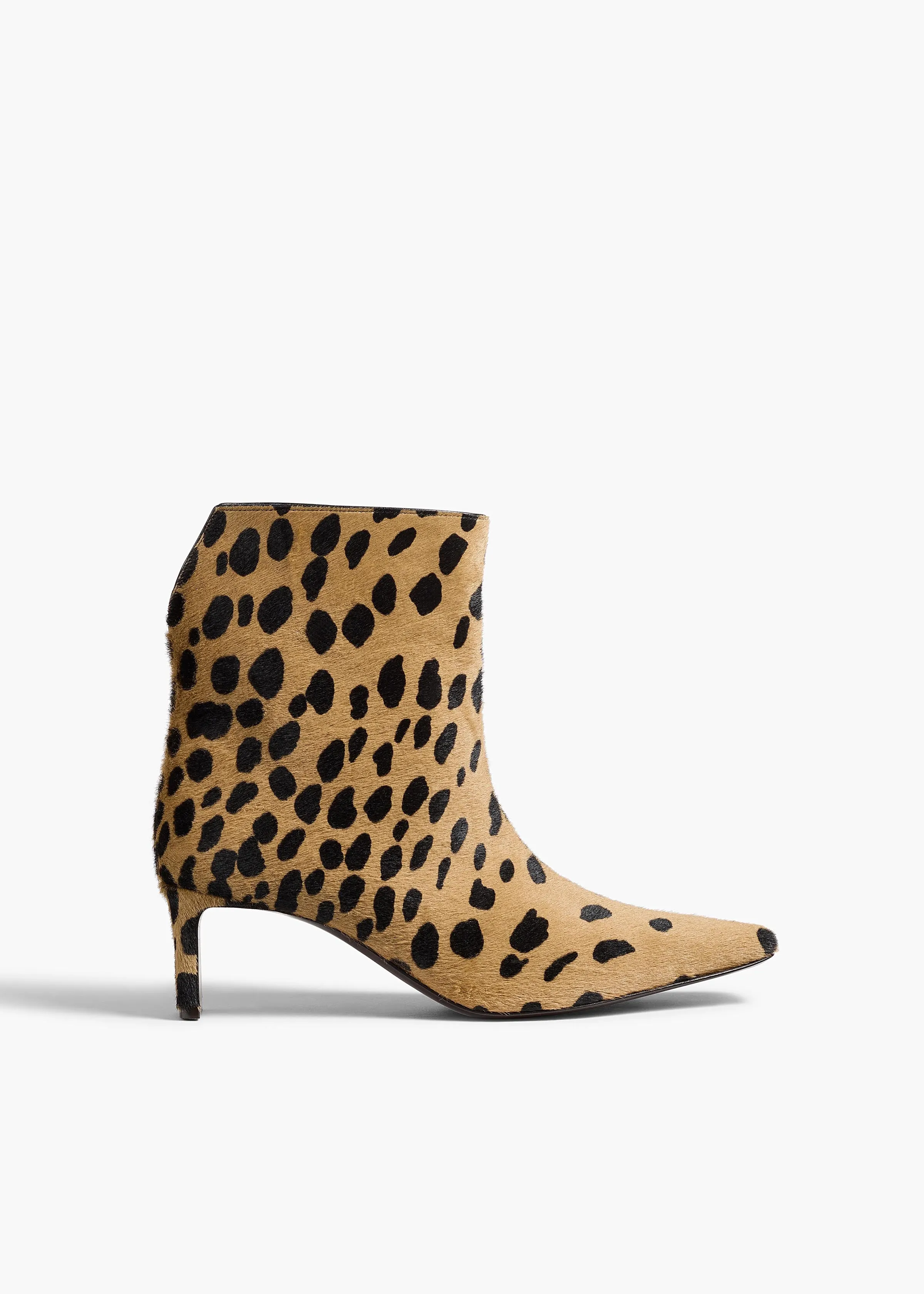 Ona Ankle Boot in Hyena Print Haircalf sold by KHAITE