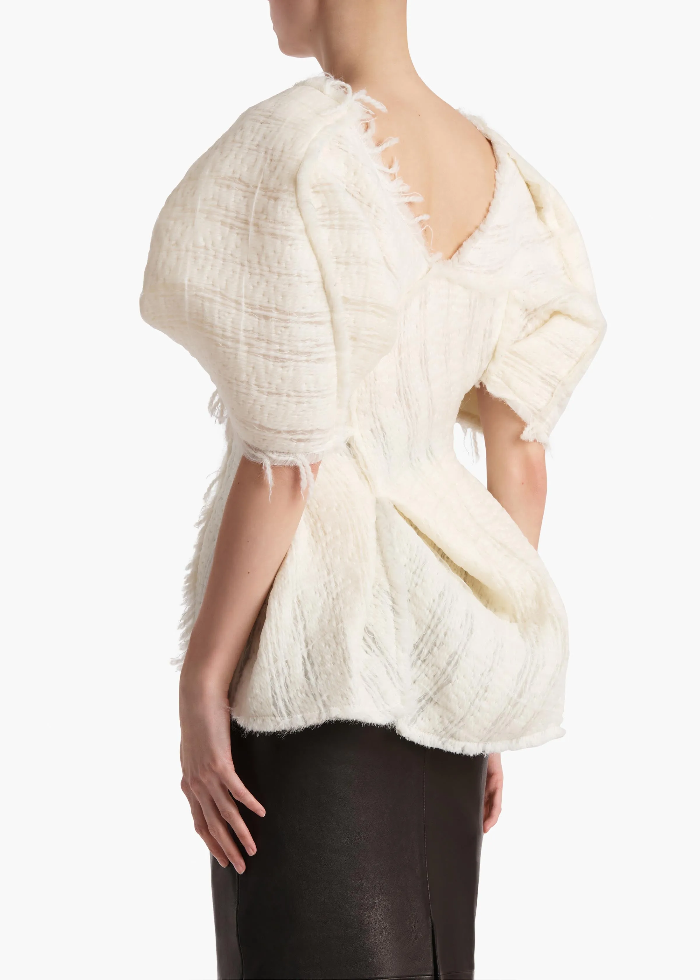 Quan Top in Ivory sold by KHAITE product image thumbnail 4
