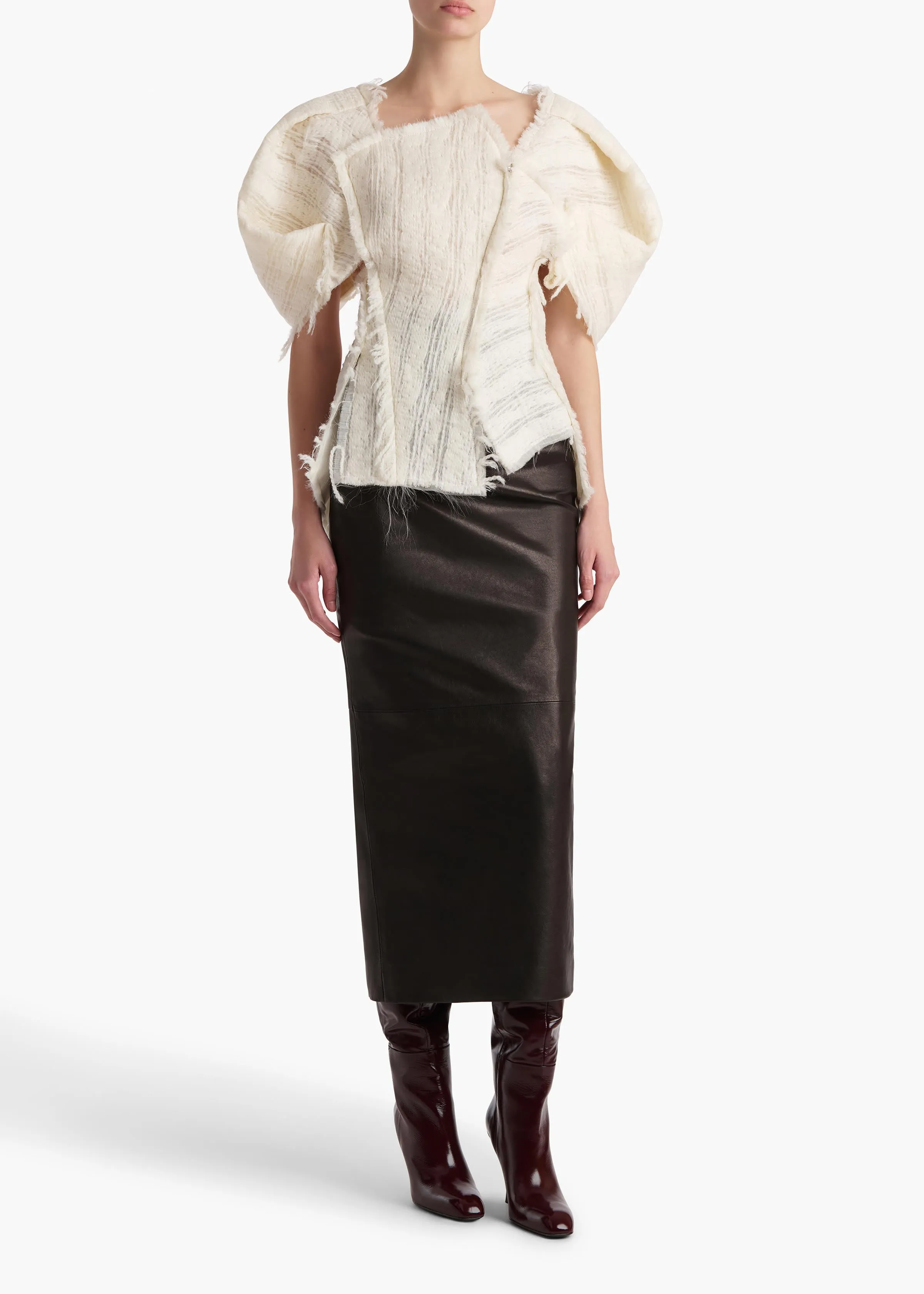 Quan Top in Ivory sold by KHAITE product image thumbnail 2