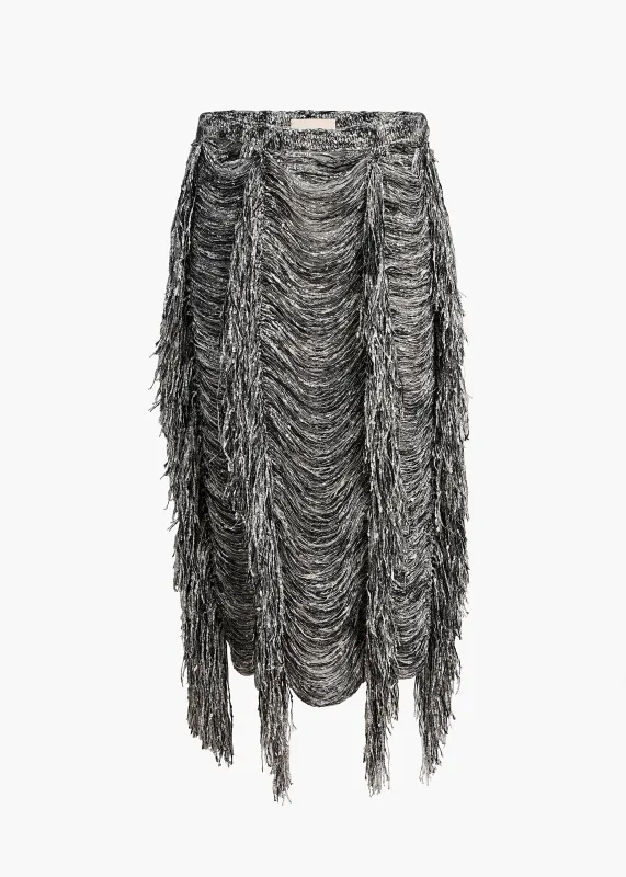 Katya Skirt in Black and White sold by KHAITE