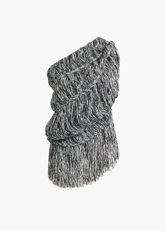 Lara Top in Black and White sold by KHAITE