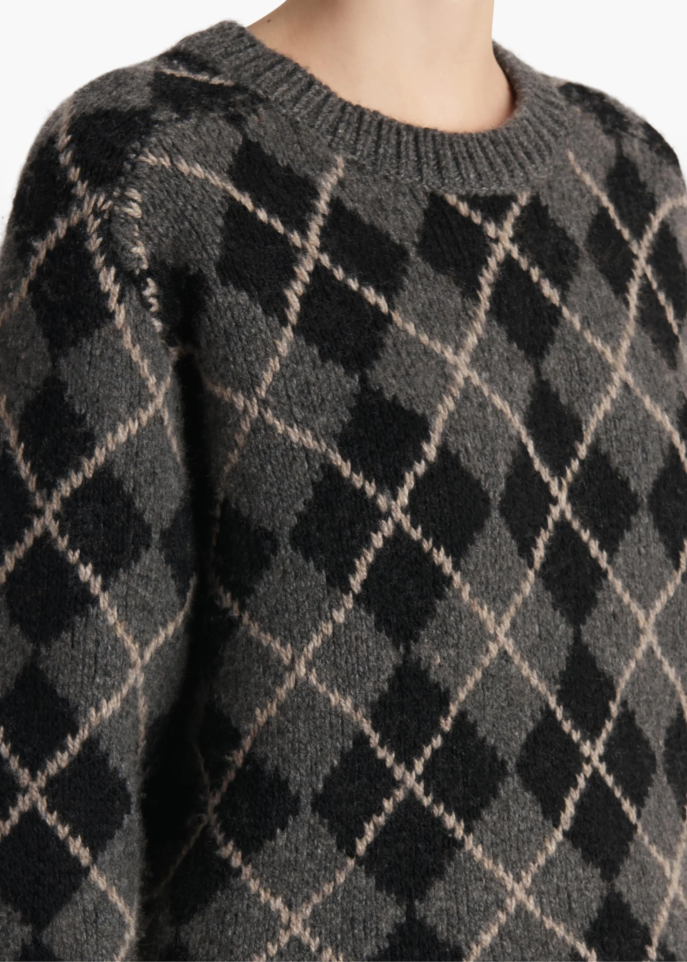 Pratt Sweater in Stone Multi sold by KHAITE product image thumbnail 5