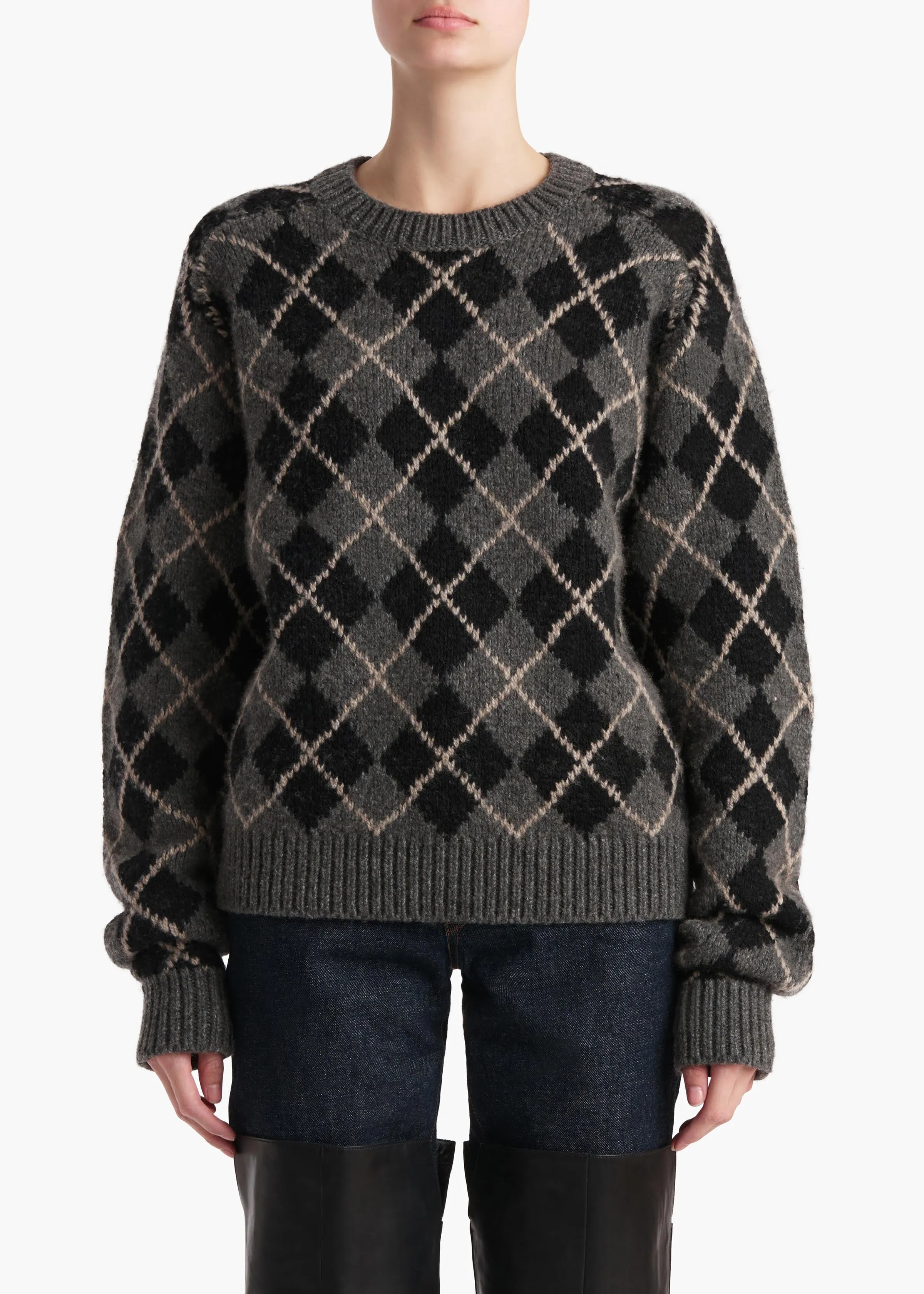 Pratt Sweater in Stone Multi sold by KHAITE product image thumbnail 3