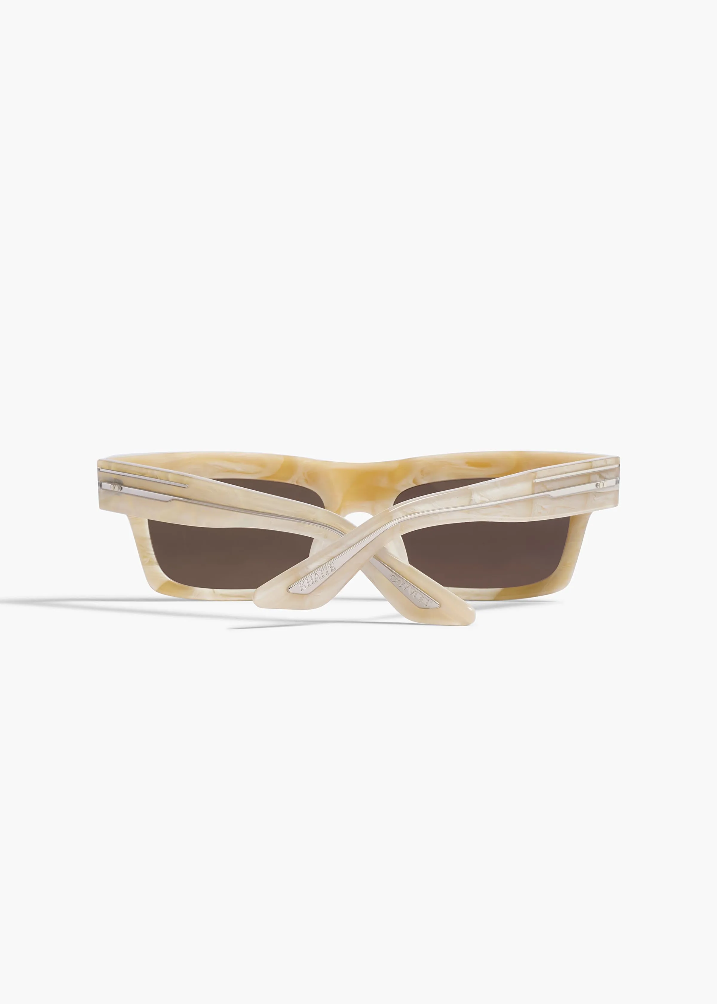 KHAITE x Oliver Peoples 1985C in Beige Silk and Brown sold by KHAITE product image thumbnail 3