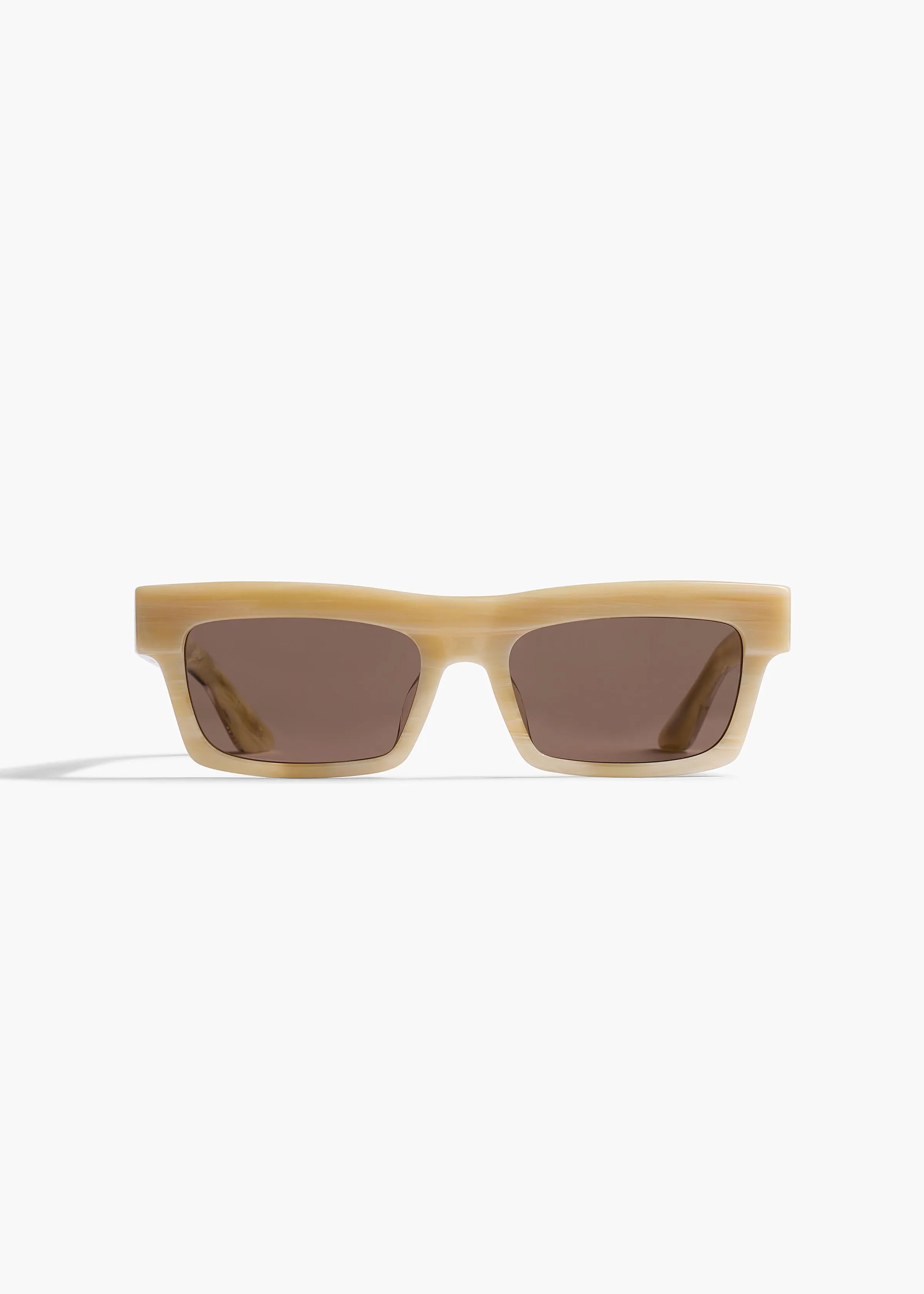 KHAITE x Oliver Peoples 1985C in Beige Silk and Brown sold by KHAITE