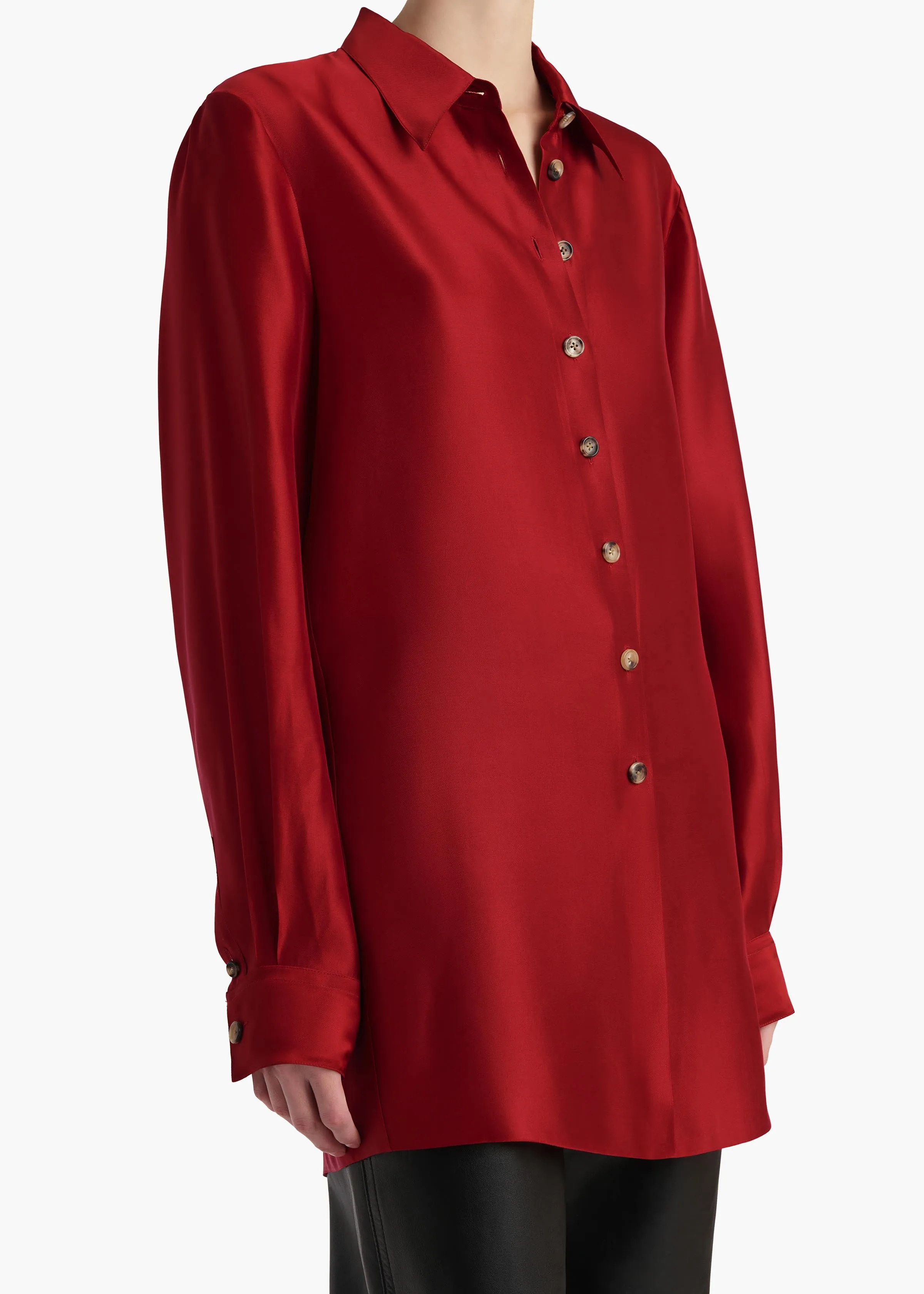 Auryn Top in Crimson sold by KHAITE product image thumbnail 5