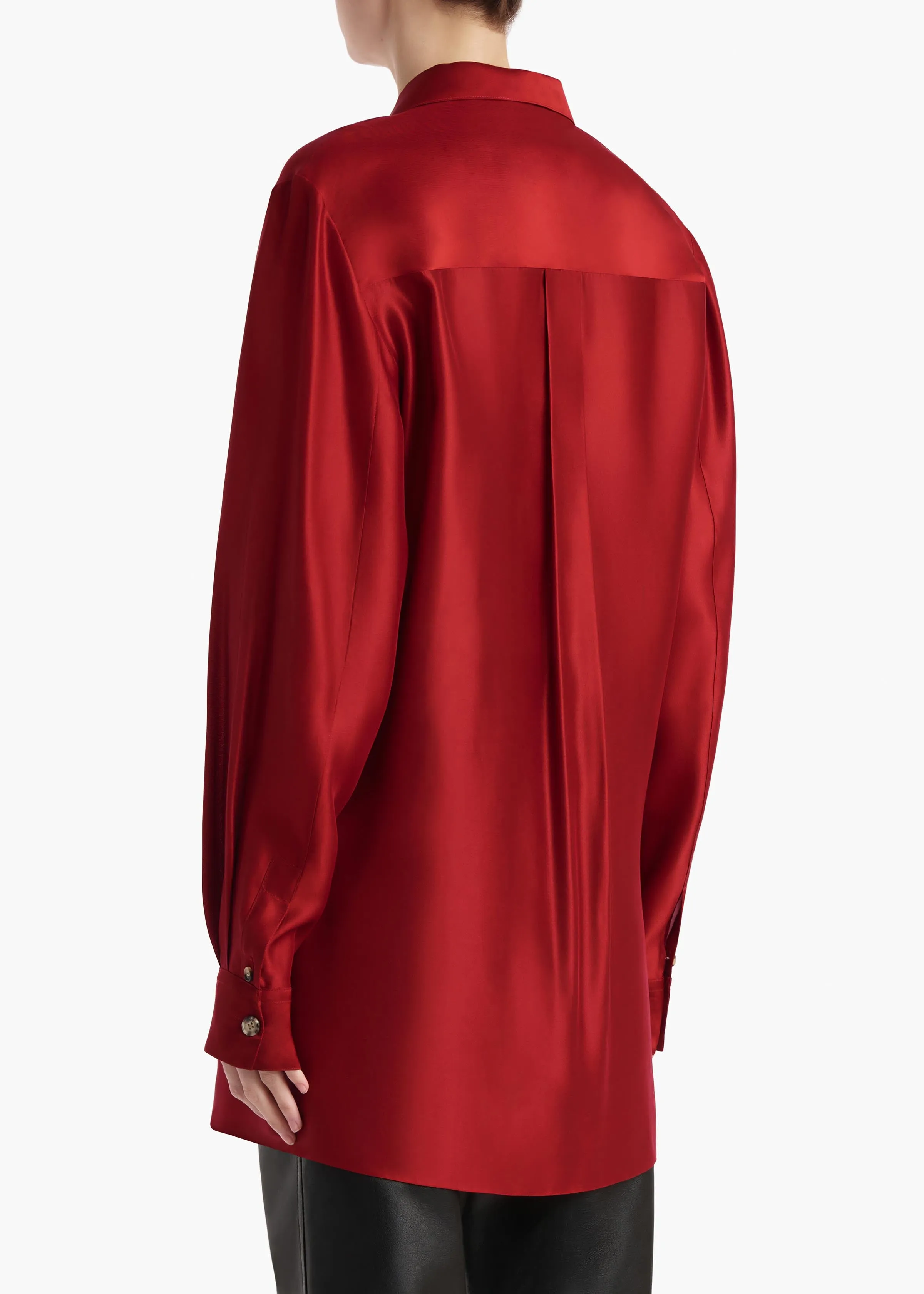 Auryn Top in Crimson sold by KHAITE product image thumbnail 4