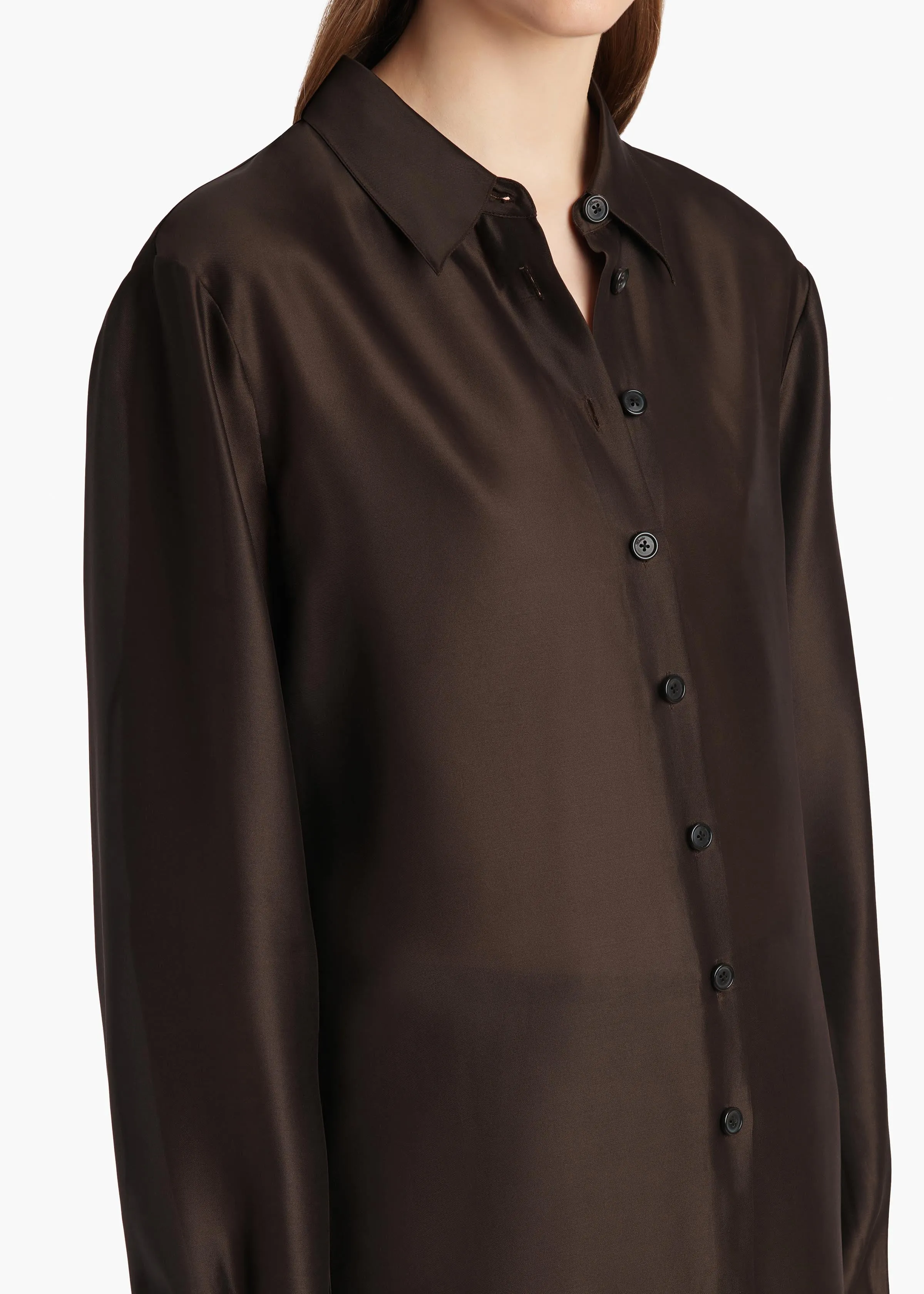 Auryn Top in Bark sold by KHAITE product image thumbnail 5