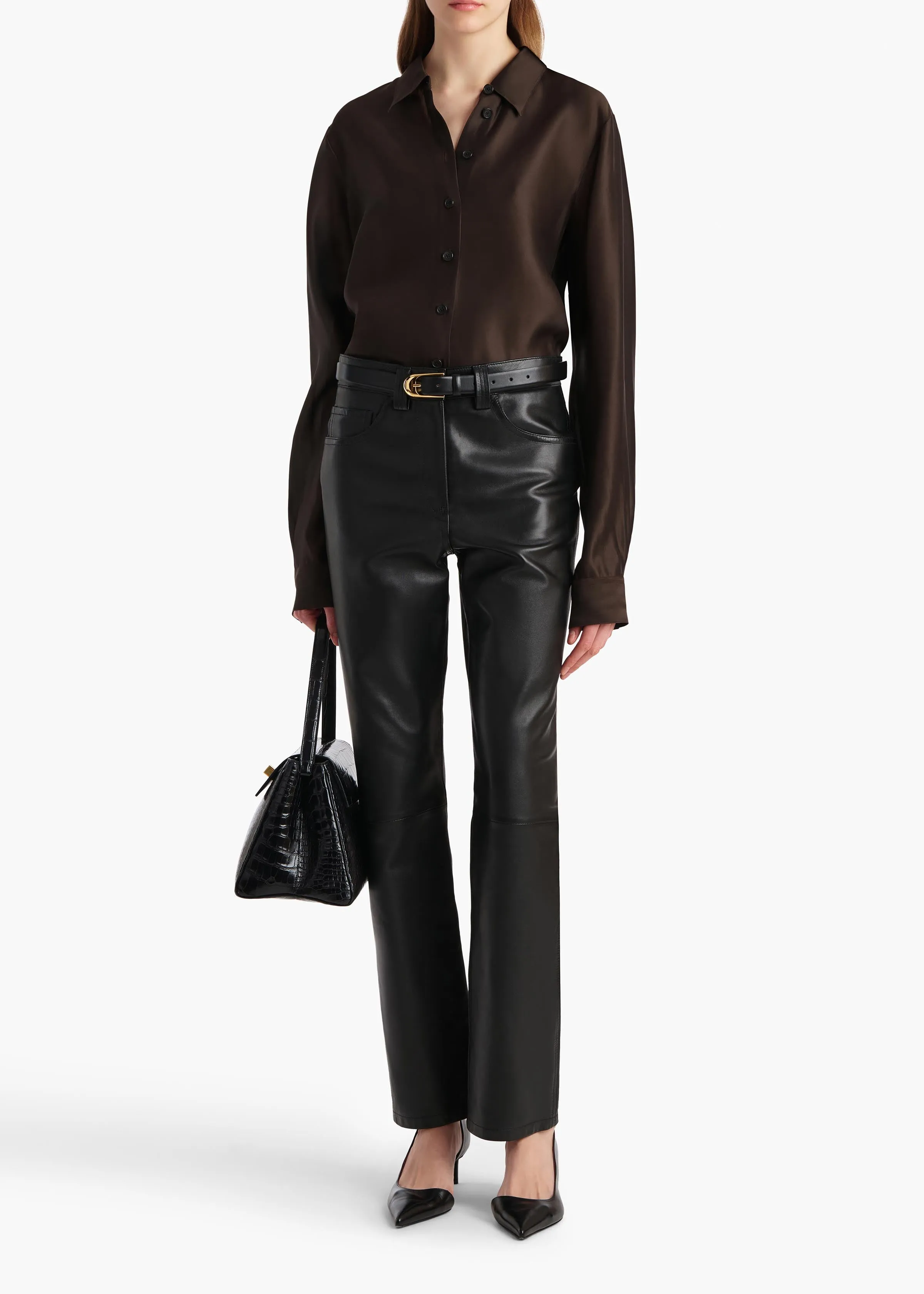 Auryn Top in Bark sold by KHAITE product image thumbnail 2