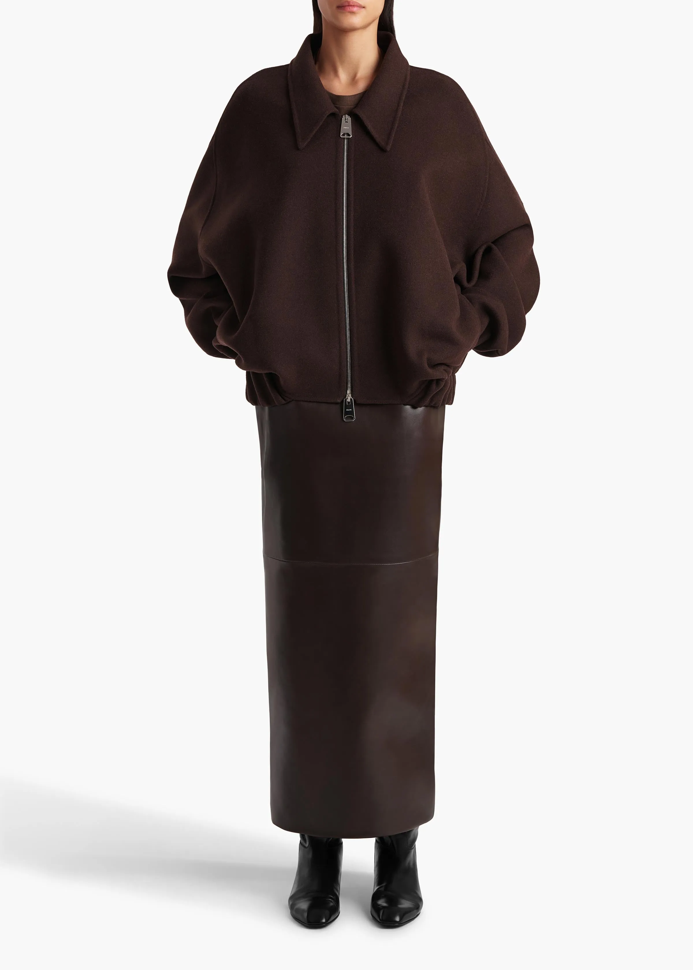Odin Jacket in Dark Brown sold by KHAITE product image thumbnail 2