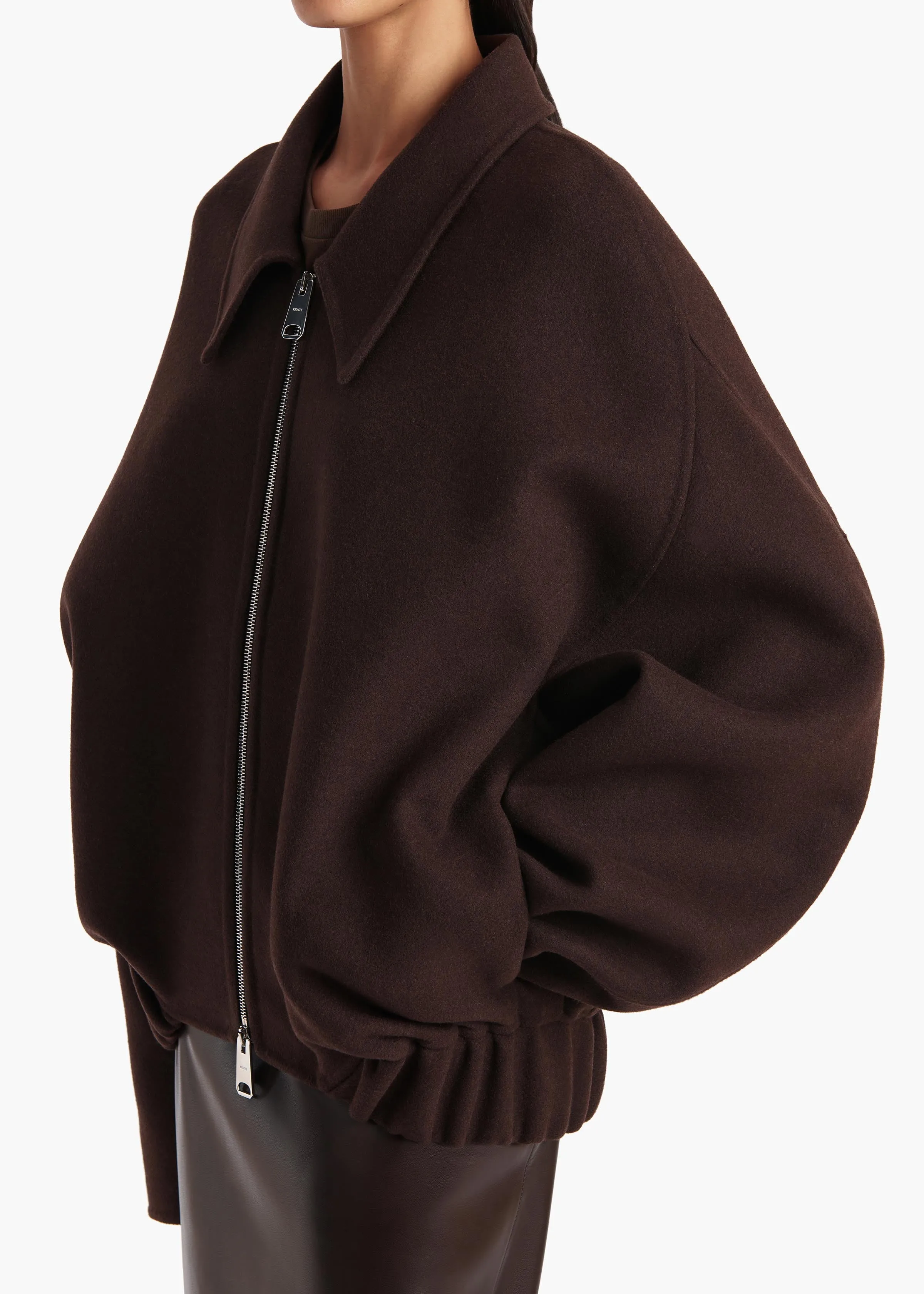 Odin Jacket in Dark Brown sold by KHAITE product image thumbnail 4