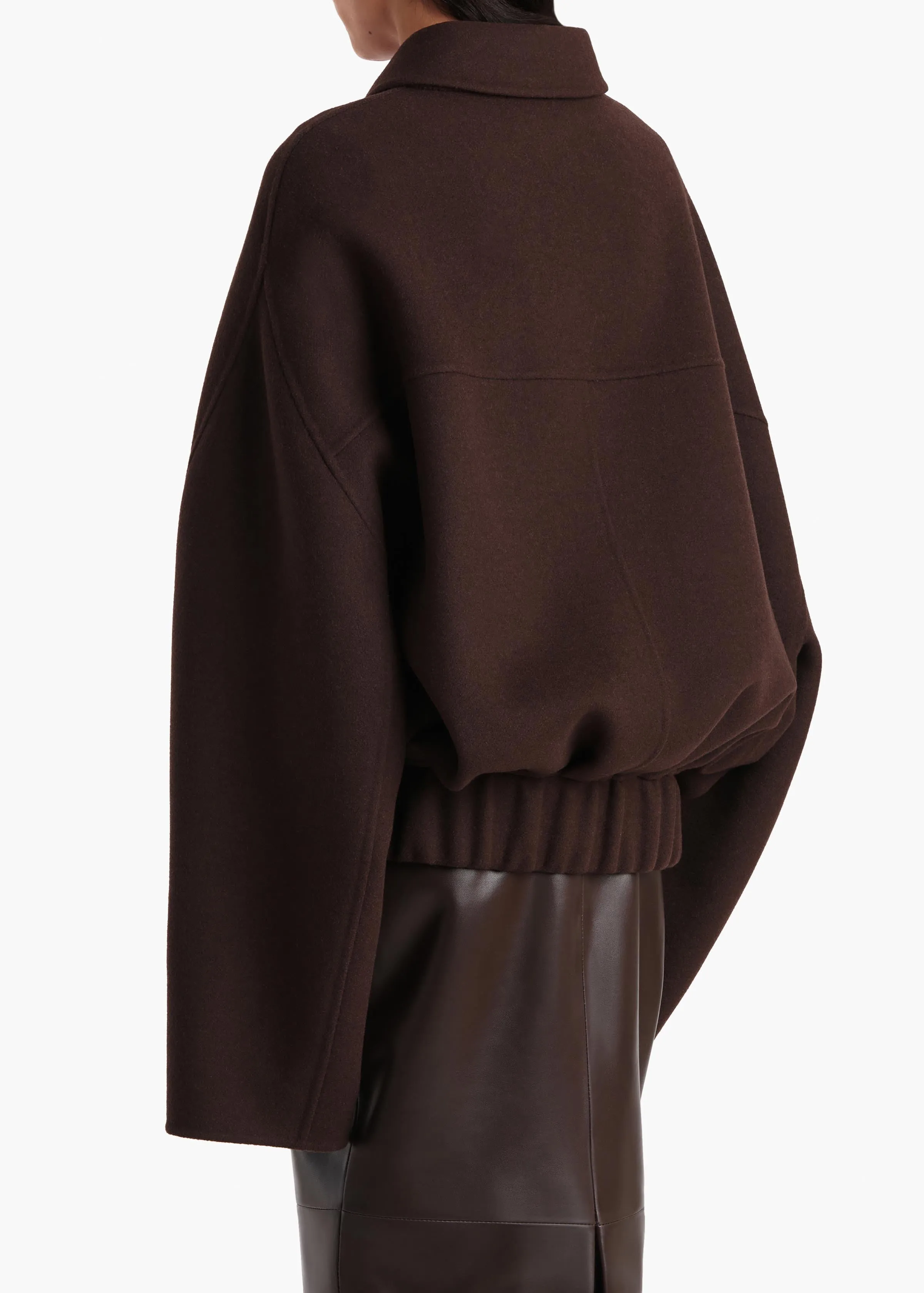 Odin Jacket in Dark Brown sold by KHAITE product image thumbnail 5
