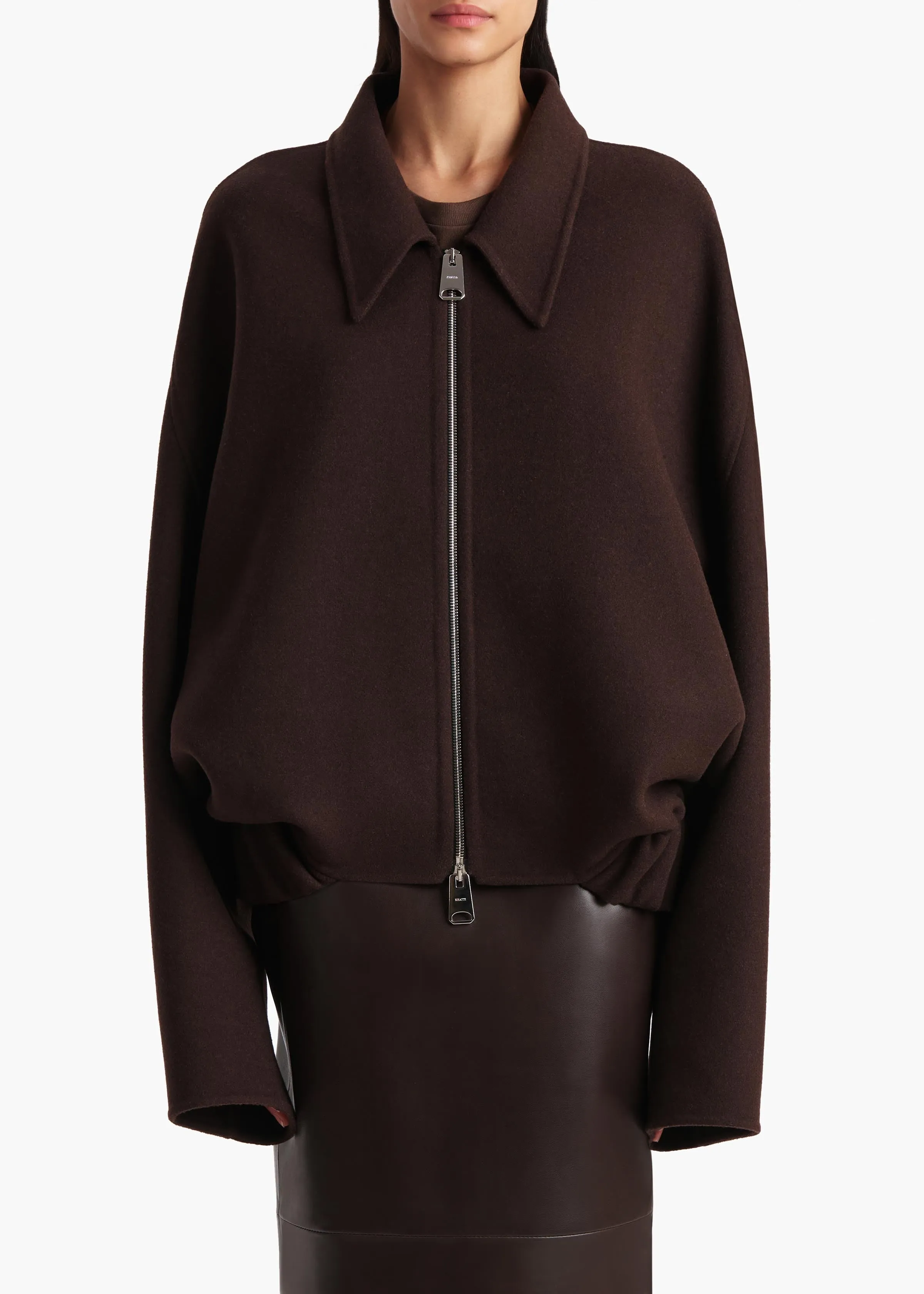 Odin Jacket in Dark Brown sold by KHAITE product image thumbnail 3