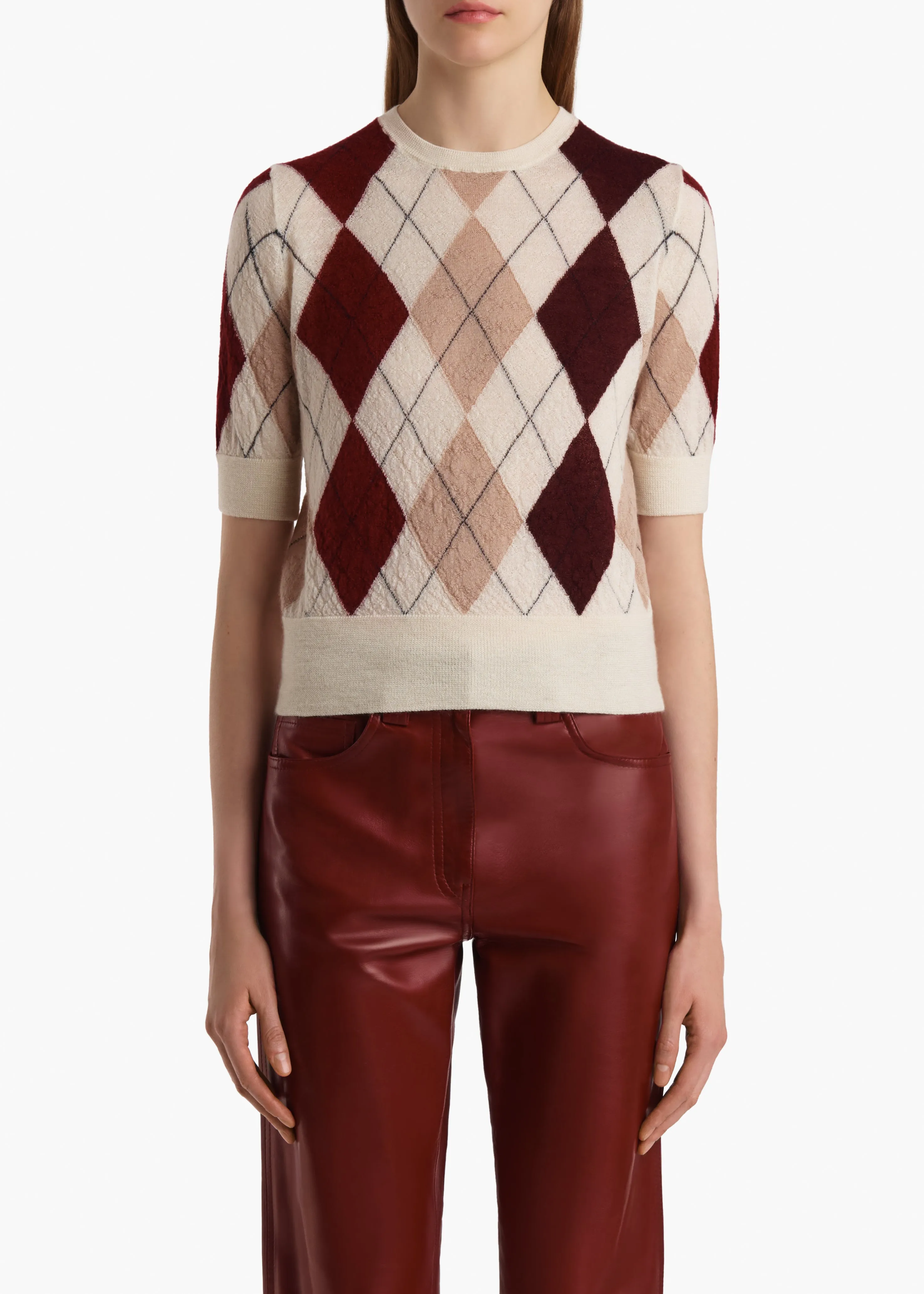 Anders Top in Cream Multi sold by KHAITE product image thumbnail 3