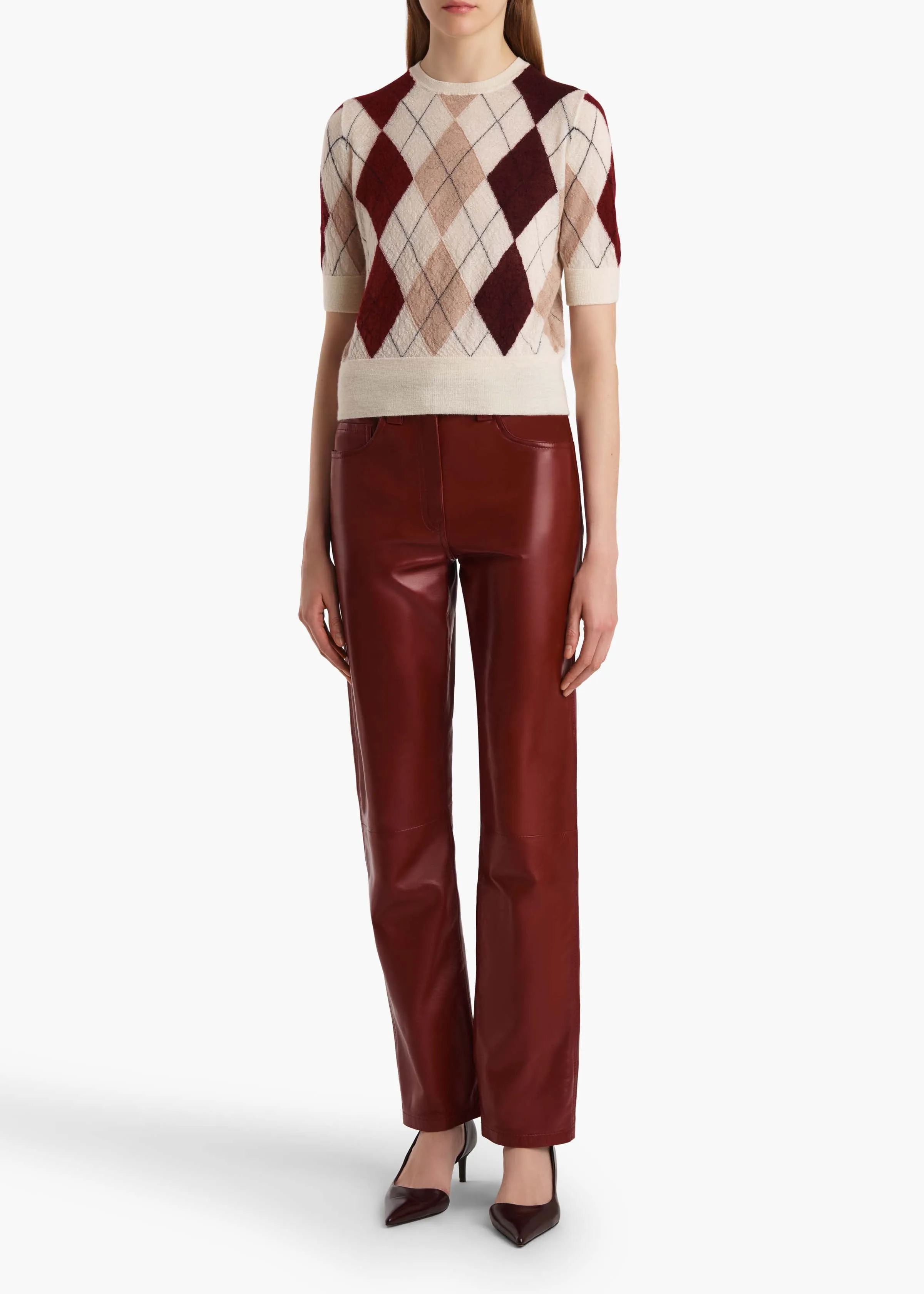 Anders Top in Cream Multi sold by KHAITE product image thumbnail 2