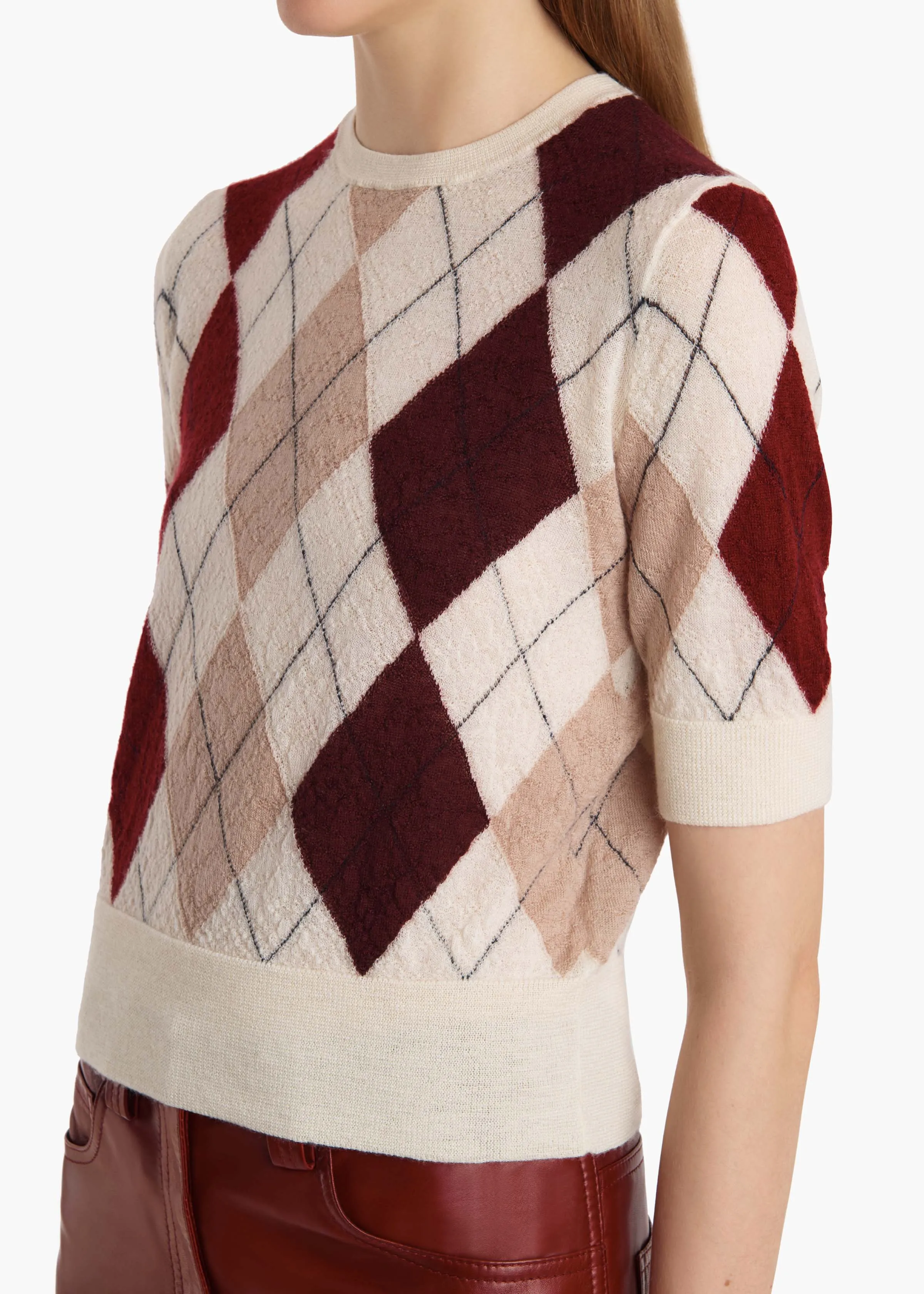 Anders Top in Cream Multi sold by KHAITE product image thumbnail 5