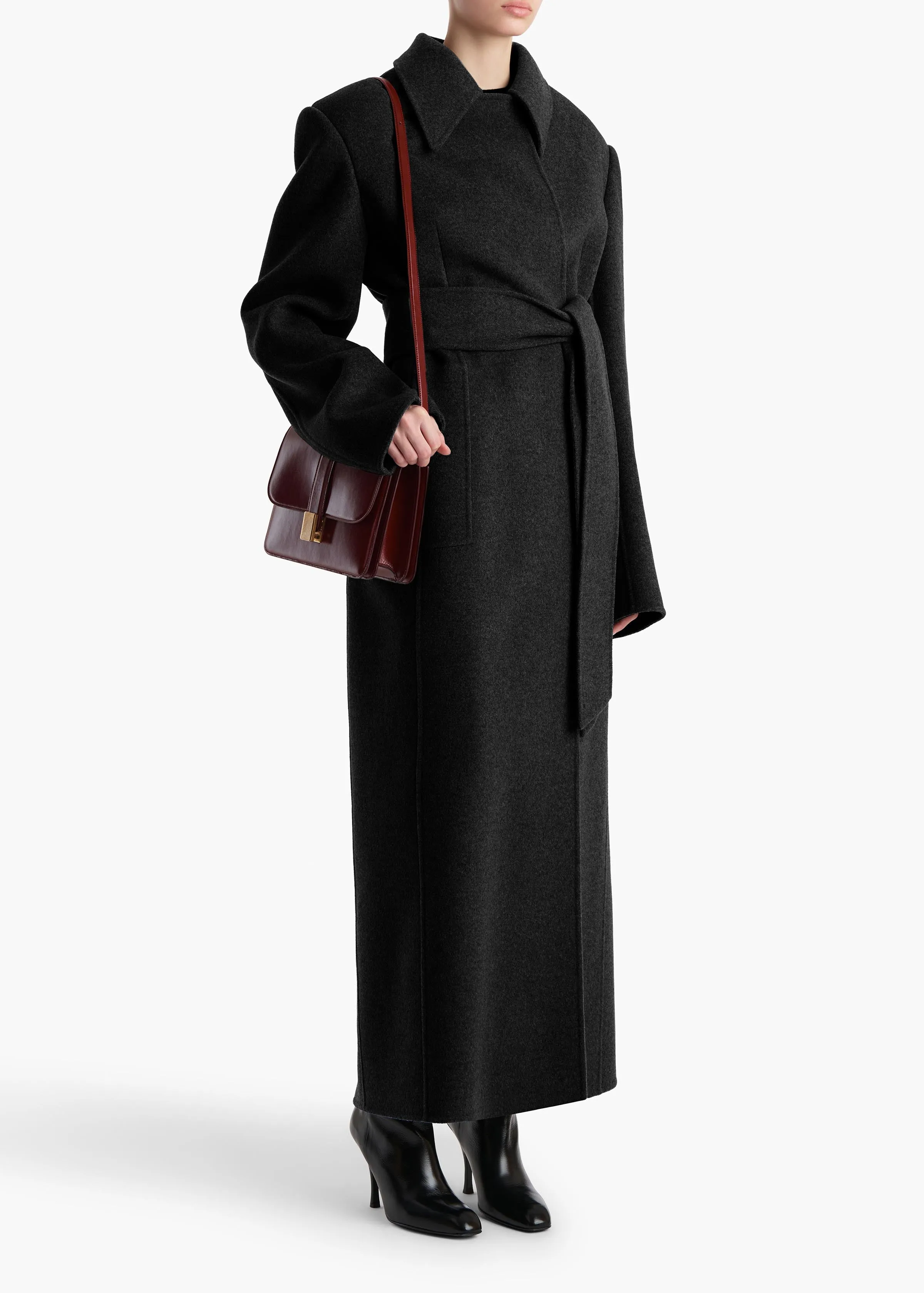 Lea Coat in Black sold by KHAITE product image thumbnail 2