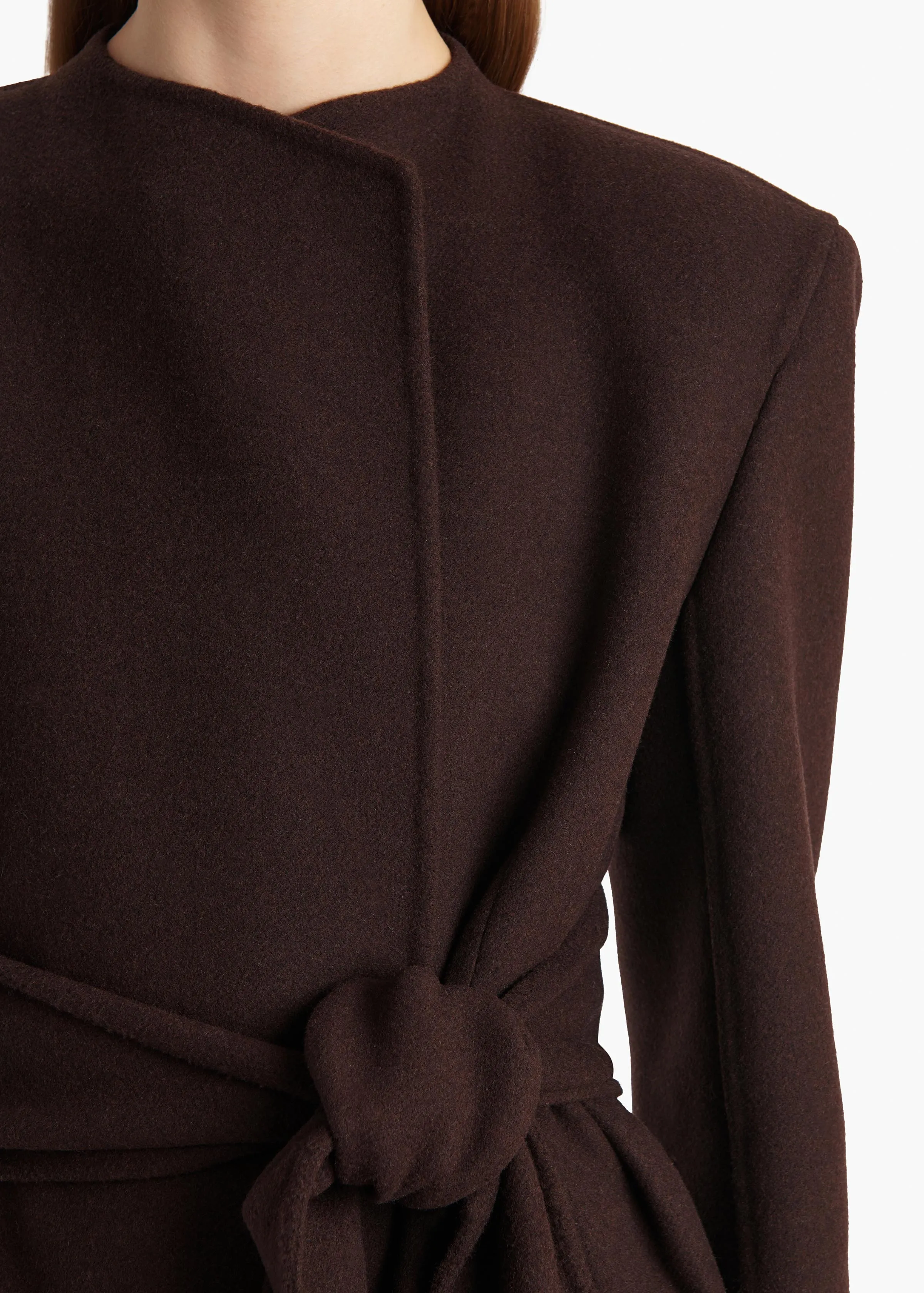 Jelson Coat in Dark Brown sold by KHAITE product image thumbnail 5
