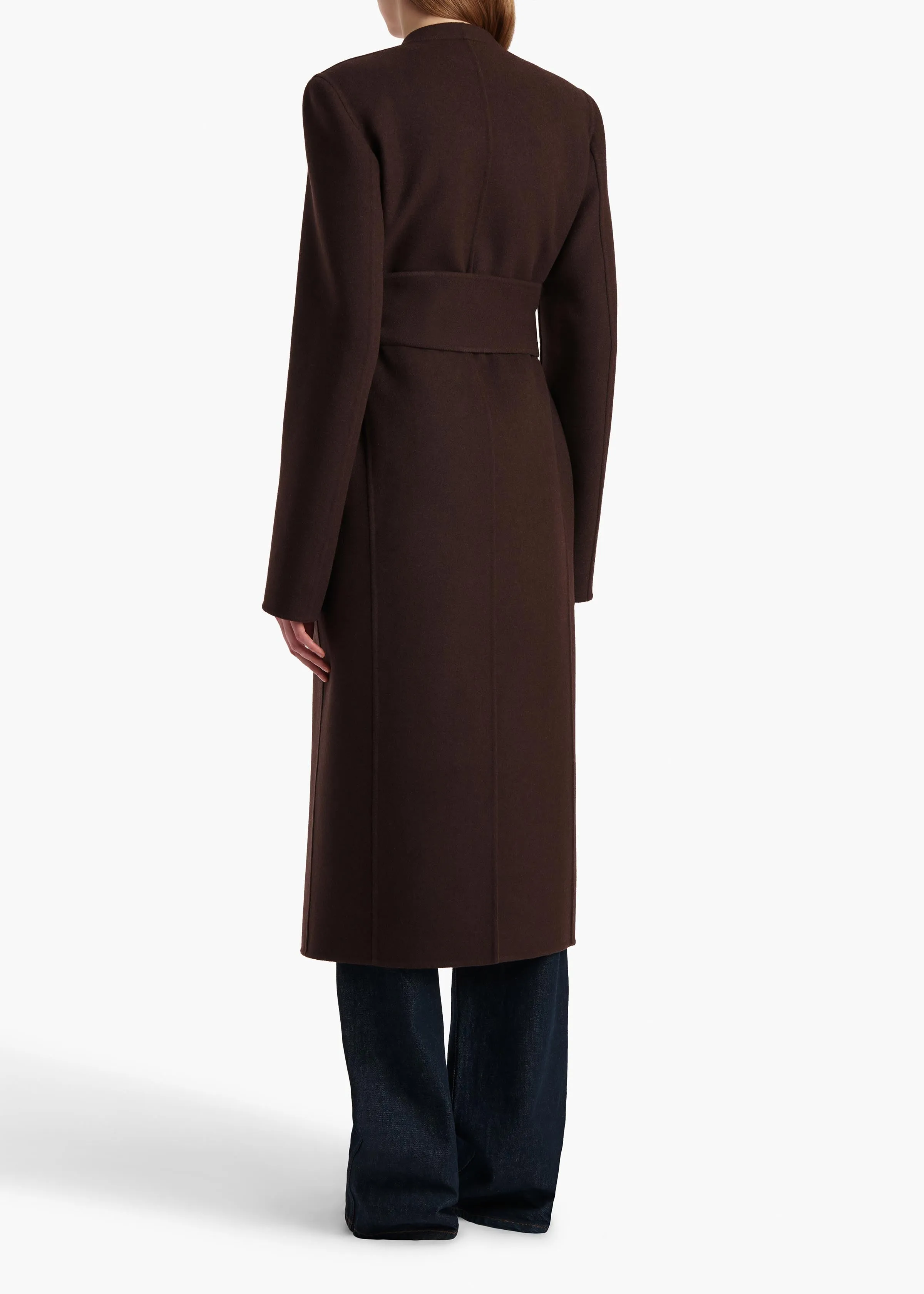 Jelson Coat in Dark Brown sold by KHAITE product image thumbnail 4
