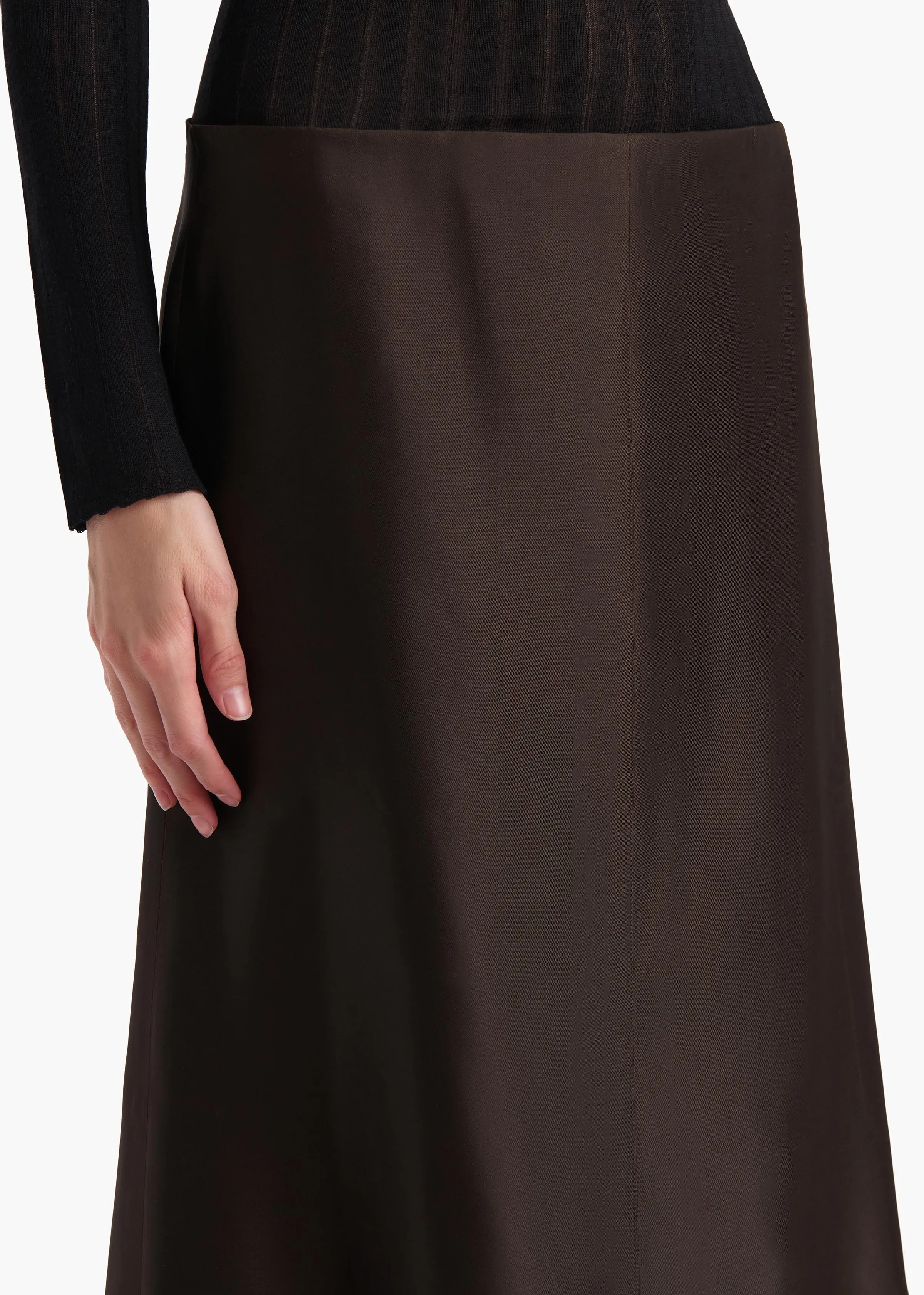 Nania Skirt in Bark sold by KHAITE product image thumbnail 5