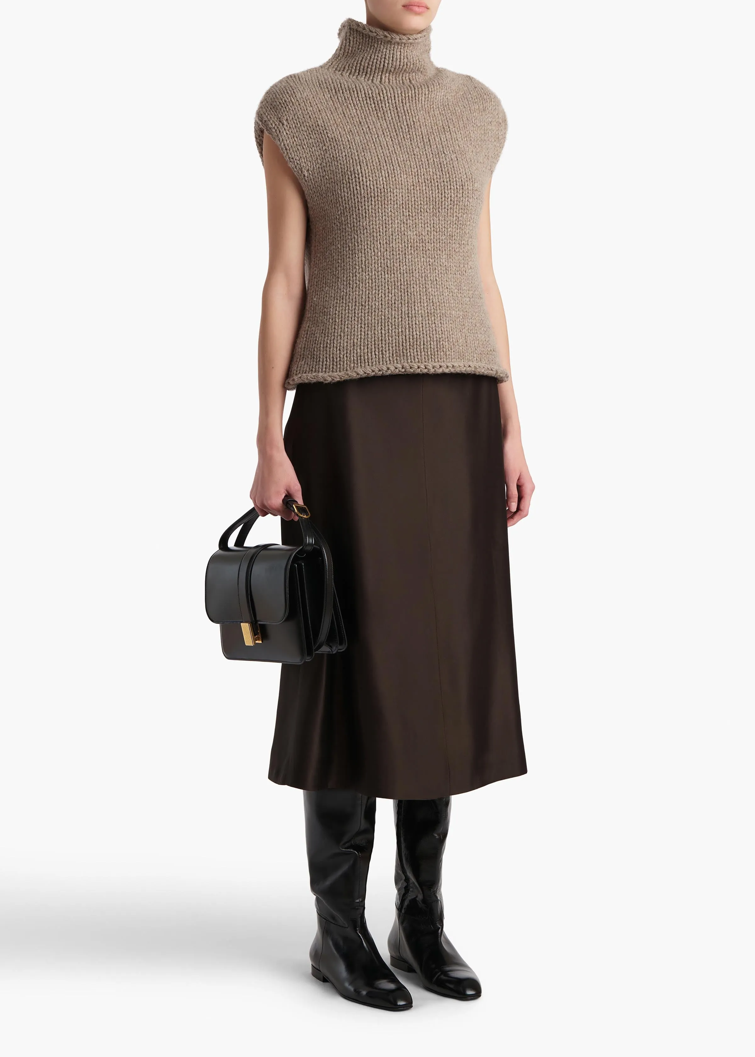 Nania Skirt in Bark sold by KHAITE product image thumbnail 2