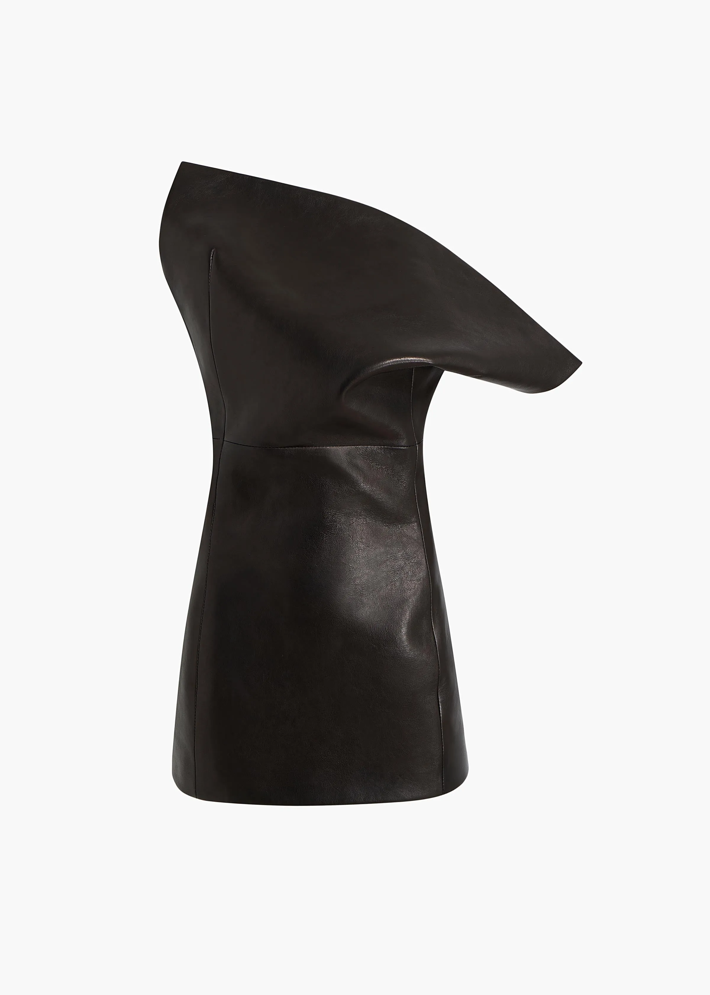 Corinne Top in Black Leather sold by KHAITE