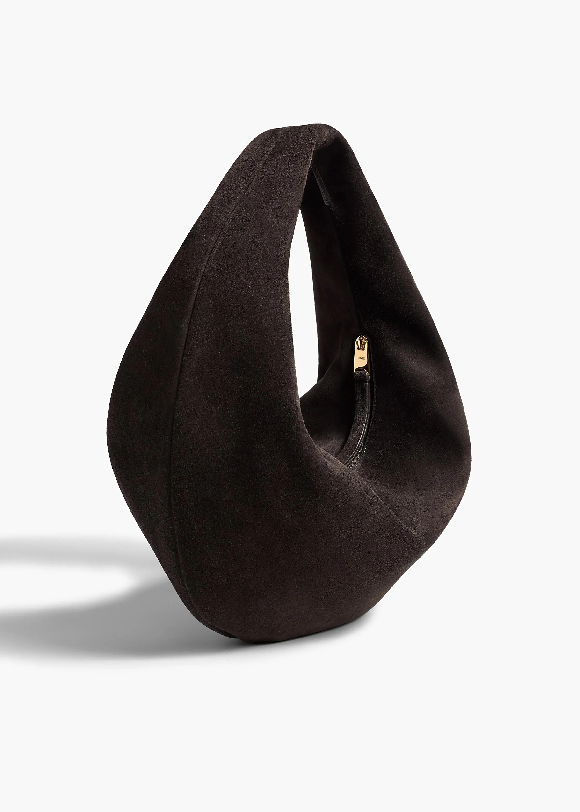 Medium Olivia Hobo in Dark Brown Suede sold by KHAITE product image thumbnail 2