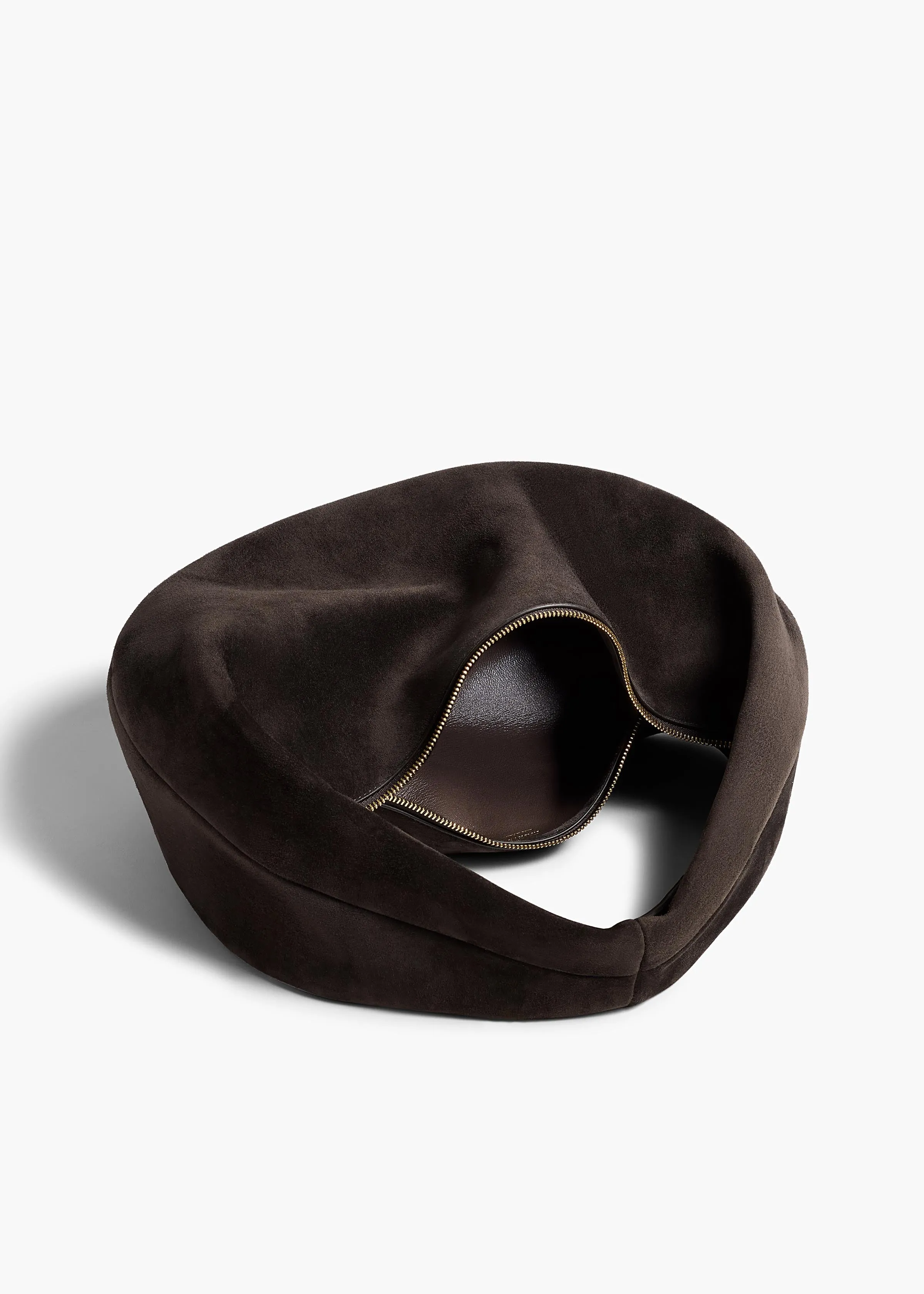 Medium Olivia Hobo in Dark Brown Suede sold by KHAITE product image thumbnail 4
