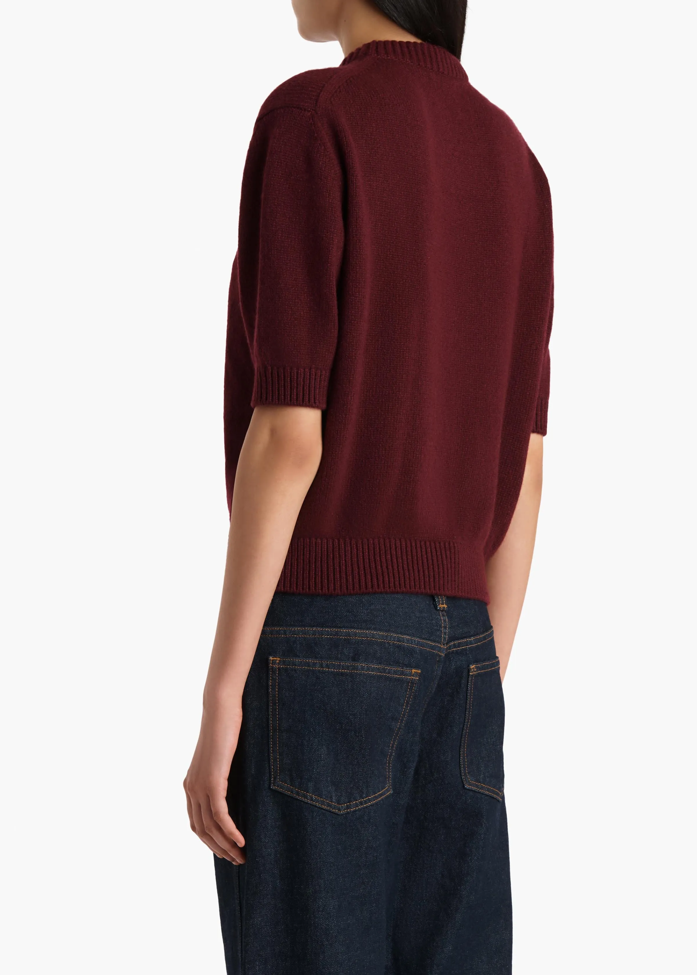 Davin Sweater in Eggplant sold by KHAITE product image thumbnail 4