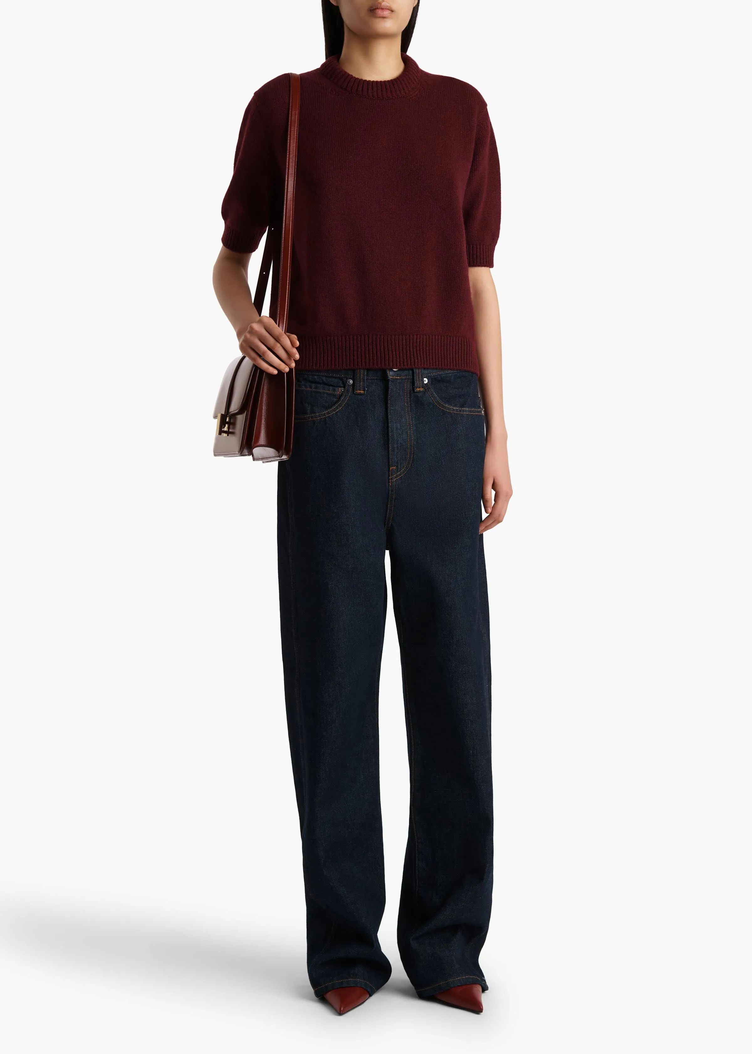 Davin Sweater in Eggplant sold by KHAITE product image thumbnail 2