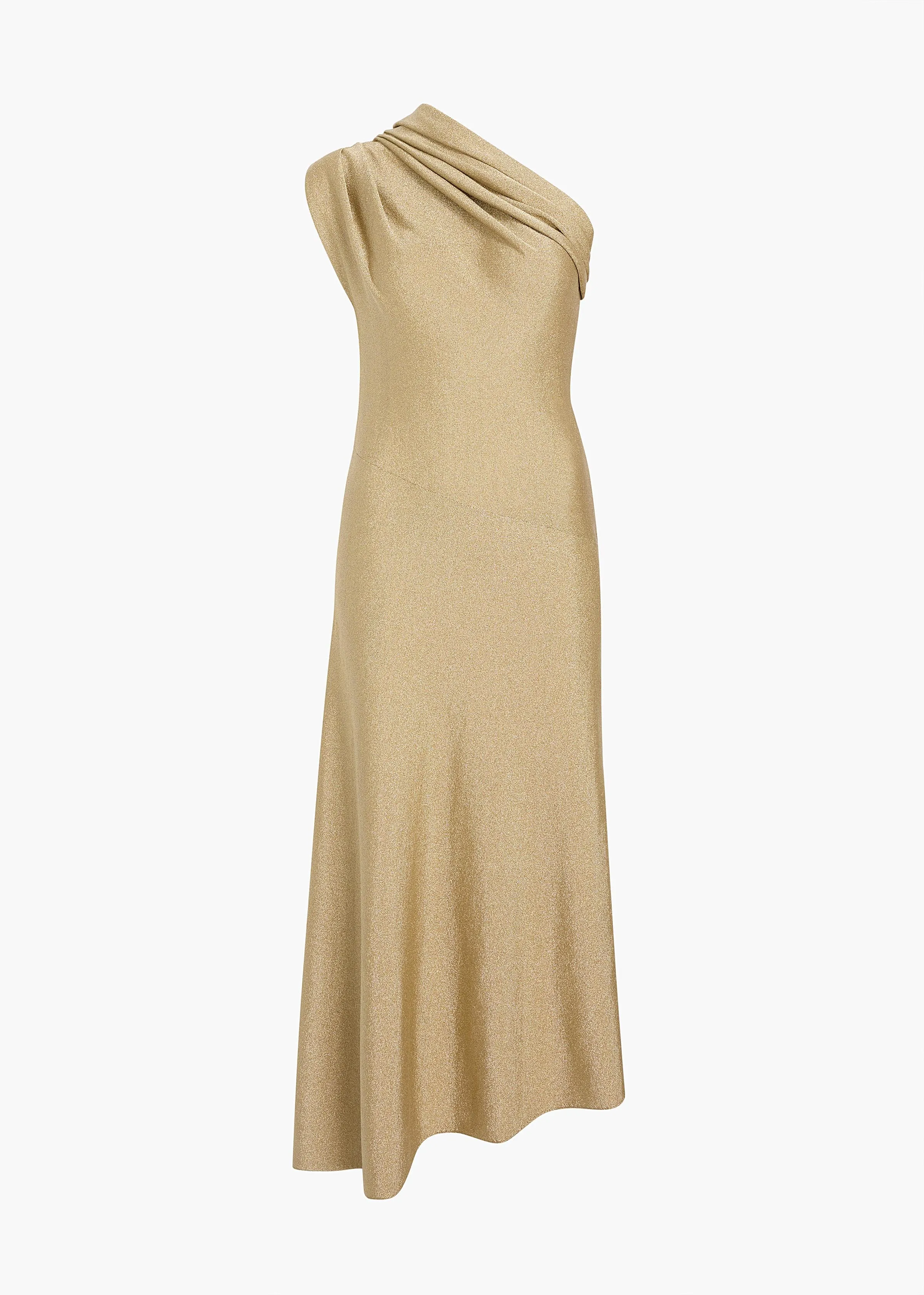 Coast Dress in Gold sold by KHAITE