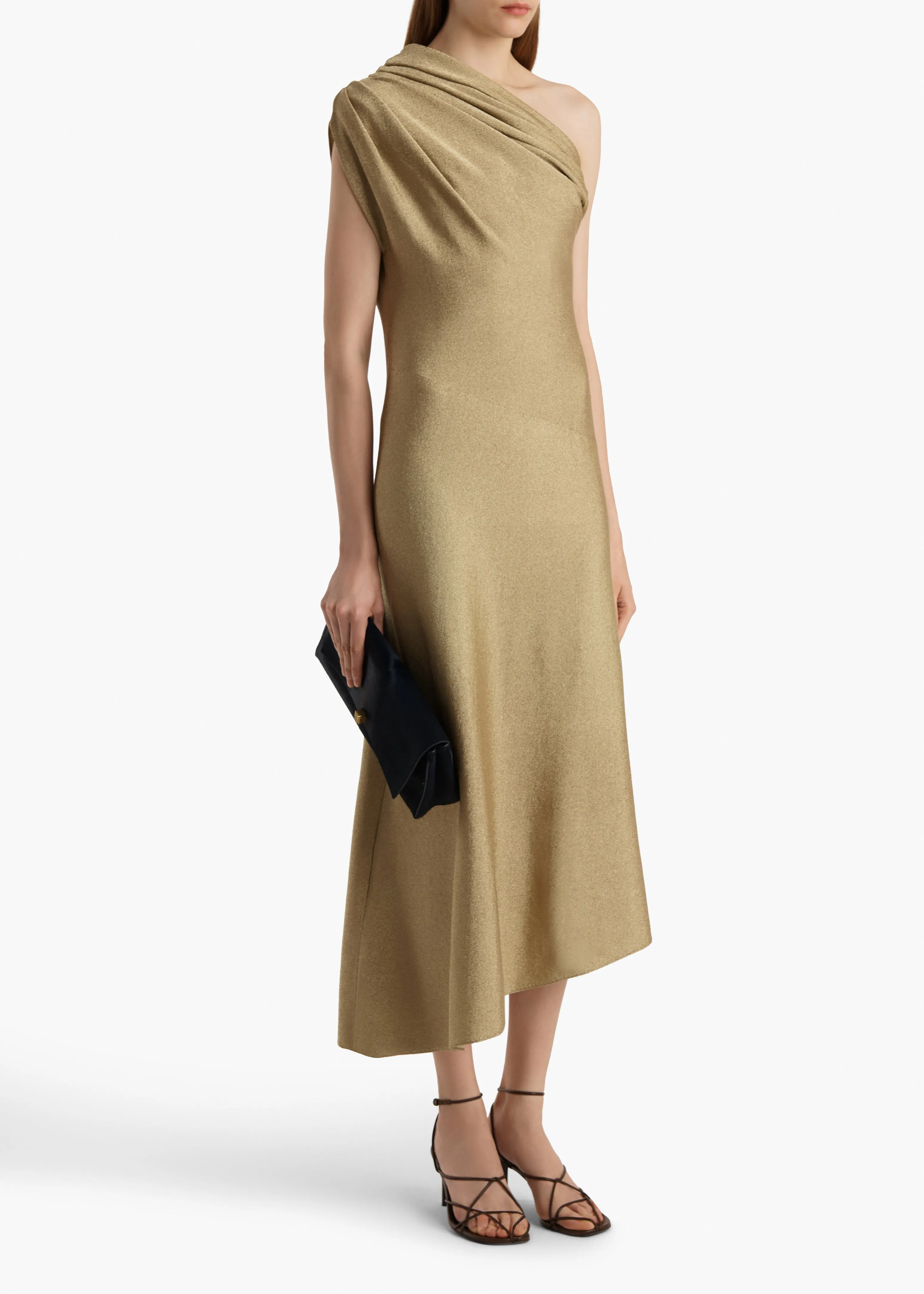 Coast Dress in Gold sold by KHAITE product image thumbnail 2
